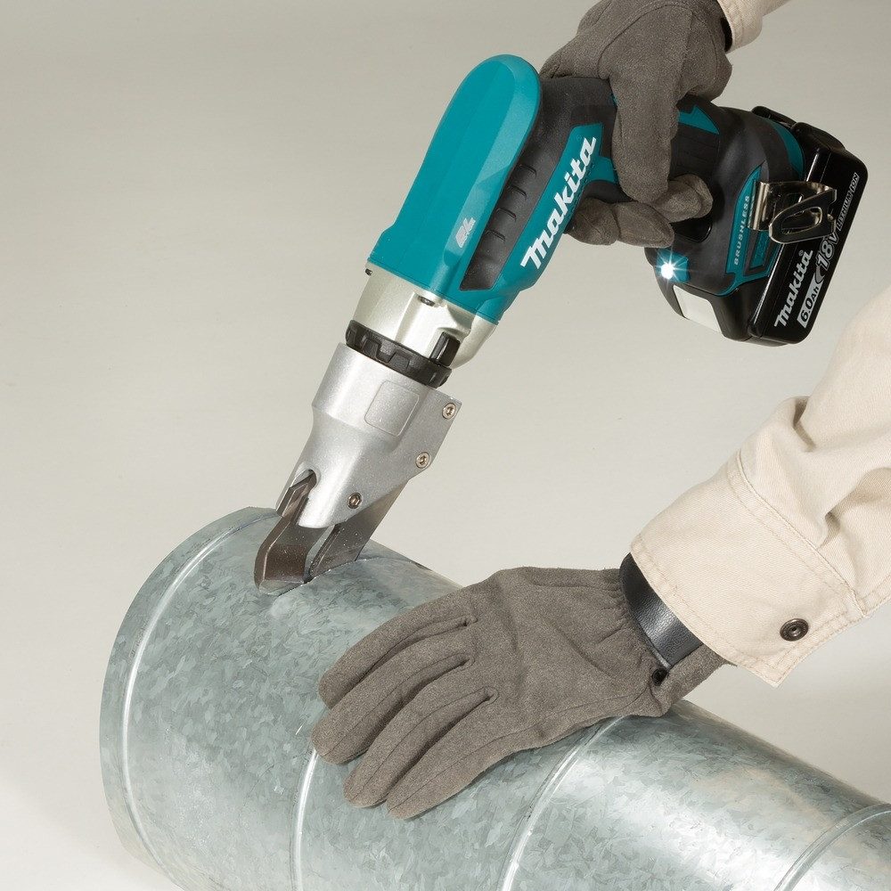 Makita Akku-Blechschere, 18 in V, Kurvenschere 18V, DJS131Z, 1,3 mm, Ohne Akku - im Karton