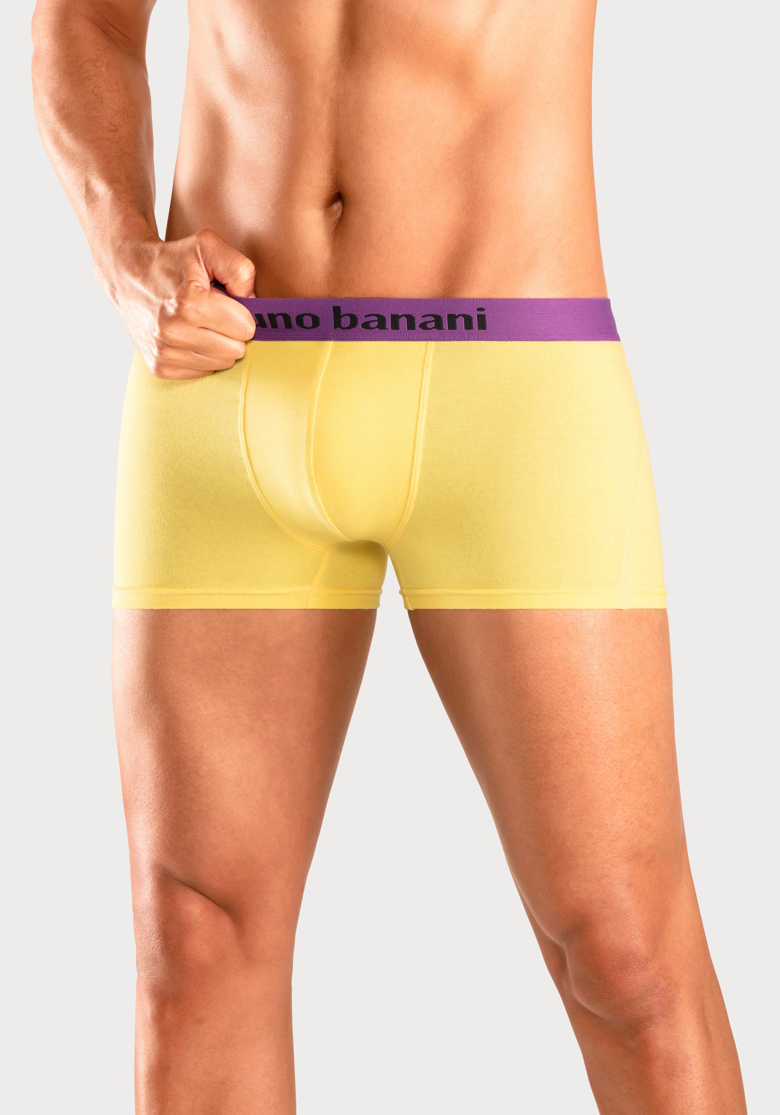 Bruno Banani Boxer Boxershorts für Herren (Packung, 4-St) mit farbigen Marken-Schriftzug am Bündchen – Bild 5 von 5