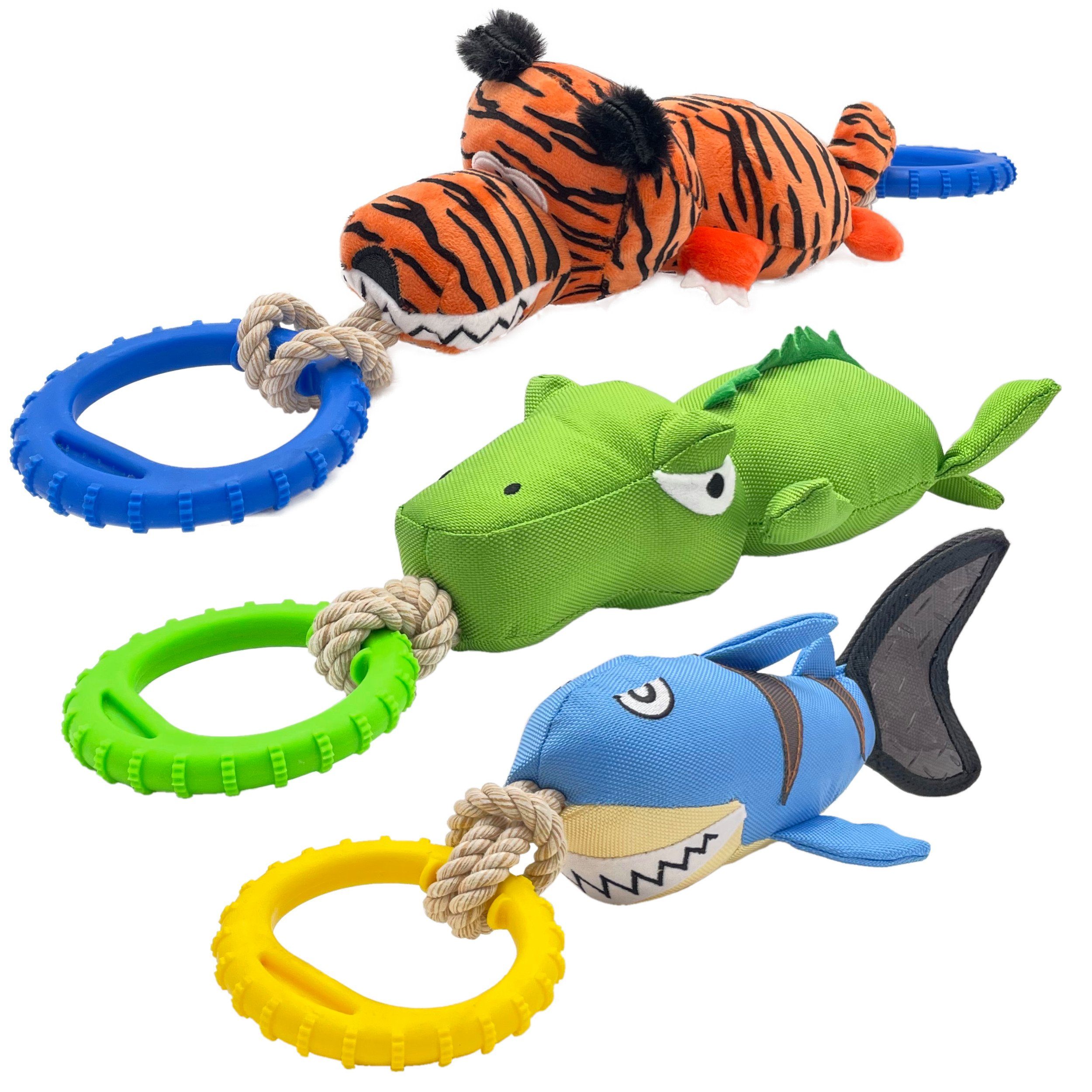 kamelshopping Outdoor-Spielzeug »Hundespielzeug aus Polyester mit TPR-Ring  & Quietscher«, Quietschspielzeug für den Hund online kaufen | OTTO