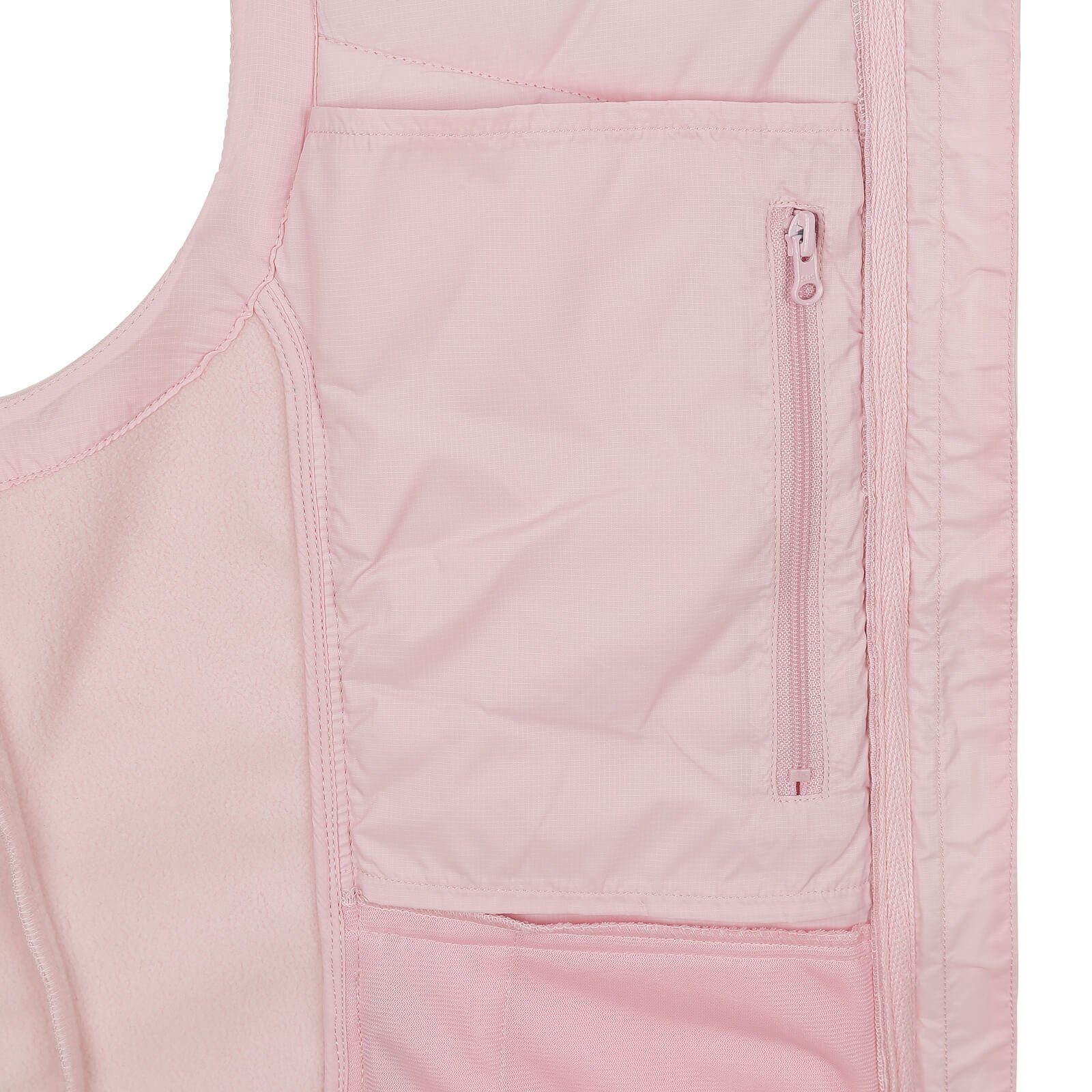 Dry Fashion Steppweste Damen Malente Outdoor-Weste windabweisend Kapuze mit – rosa Weste