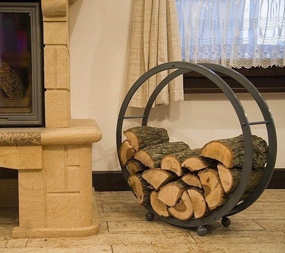 DanDiBo Blumenhocker Kaminholzregal Kaminholzständer Rund Durchmesser 70 cm günstig online kaufen