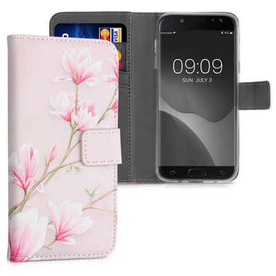 kwmobile Handyhülle Wallet Case für Samsung Galaxy J5 (2017) DUOS, Hülle mit Ständer Kartenfächer - Handyhülle