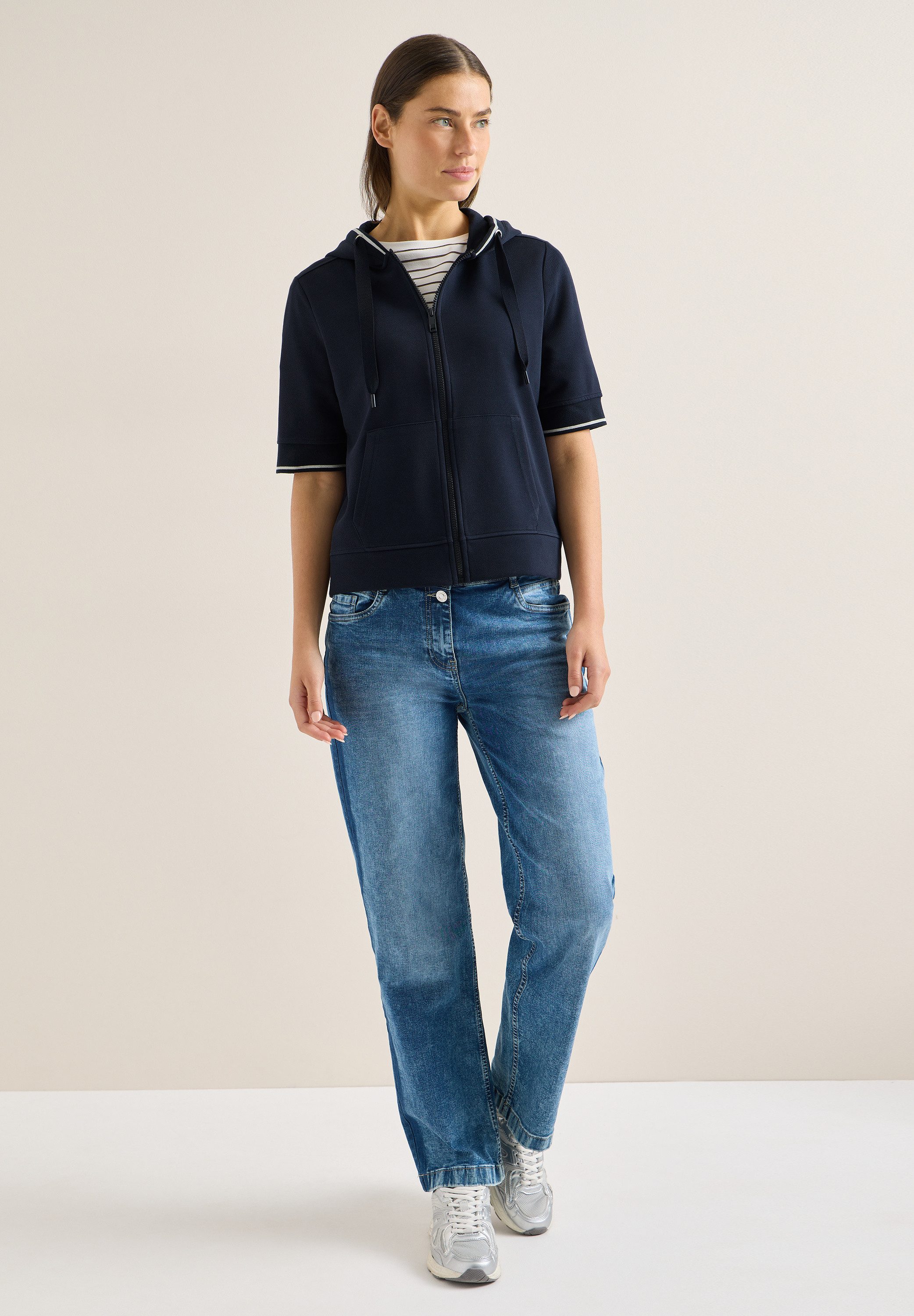 CECIL Sweatjacke mit Kapuze