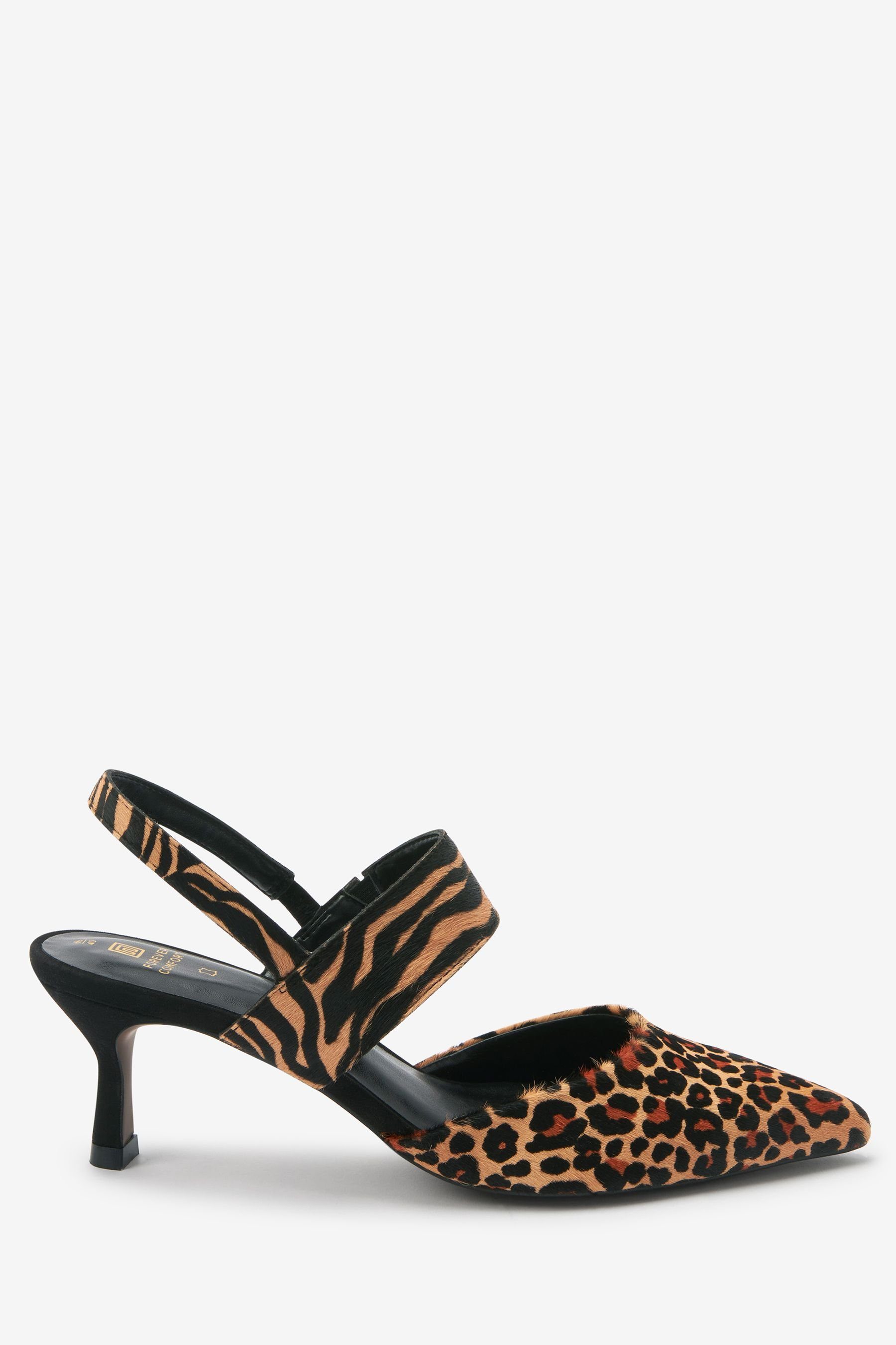 Next Schuh aus Leder mit Schnallendetails Slingpumps (1-tlg)