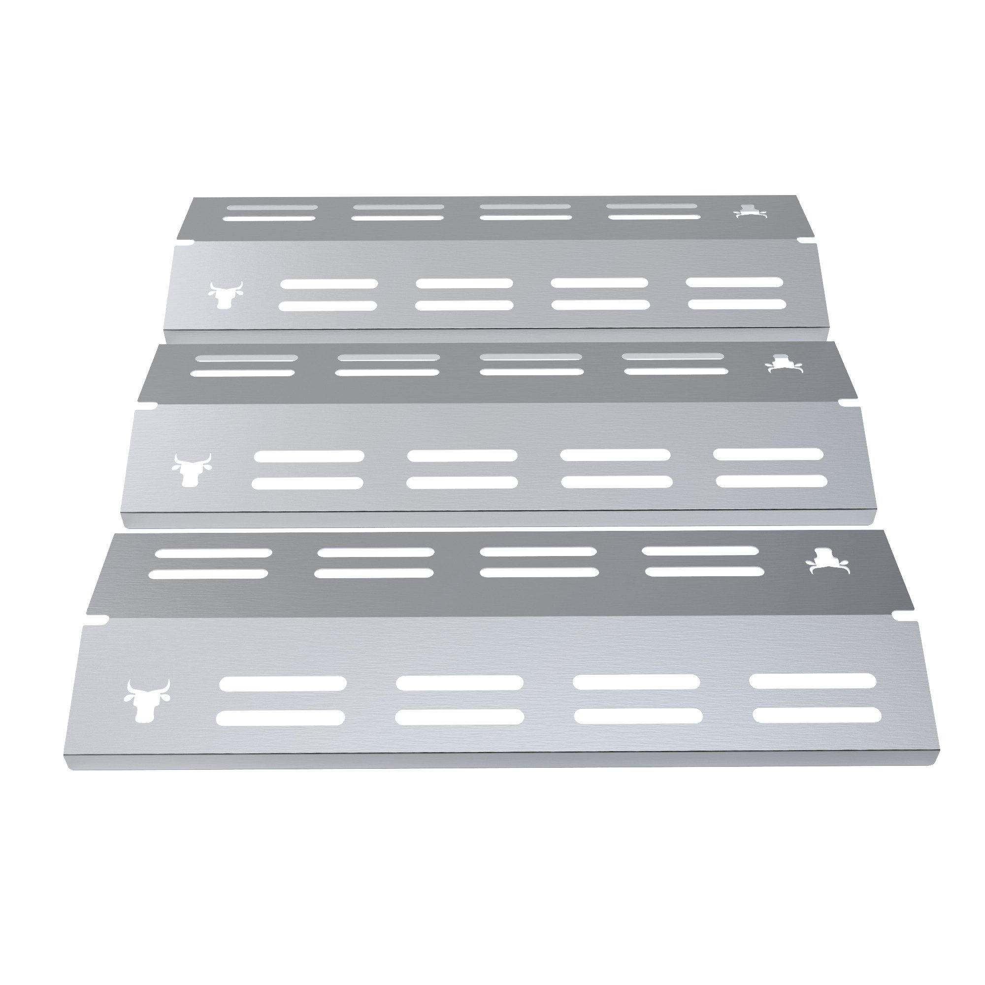 tuning-art Grillerweiterung GA42 Brennerabdeckung Set Edelstahl für Enders Chicago 3