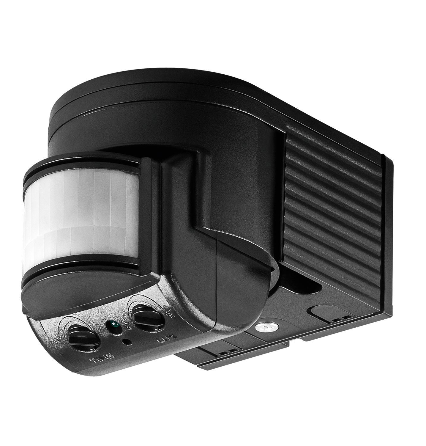Goobay Датчик движения Außenbereich Infrarot Melder mit 180 Grad PIR Sensor, (300 W / Schraubklemmen), 12m Reichweite, Aufputz Wandmontage, Schwarz