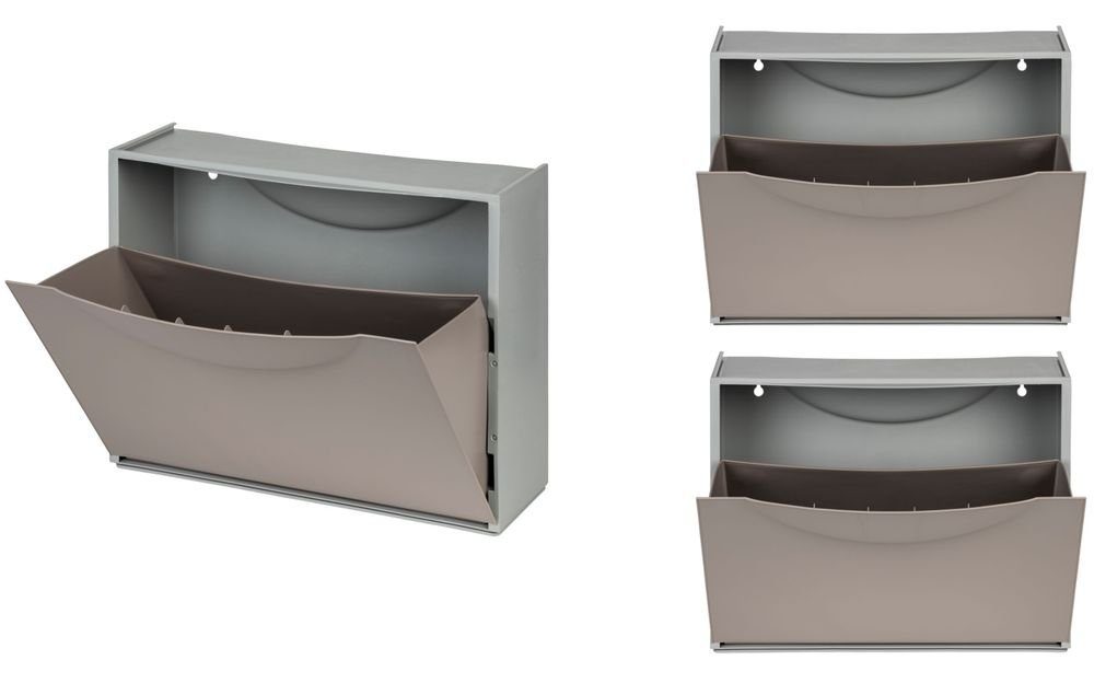 Kreher Schuhkipper Set: 3 x Schuhkipper, Farbe: Taupé günstig online kaufen