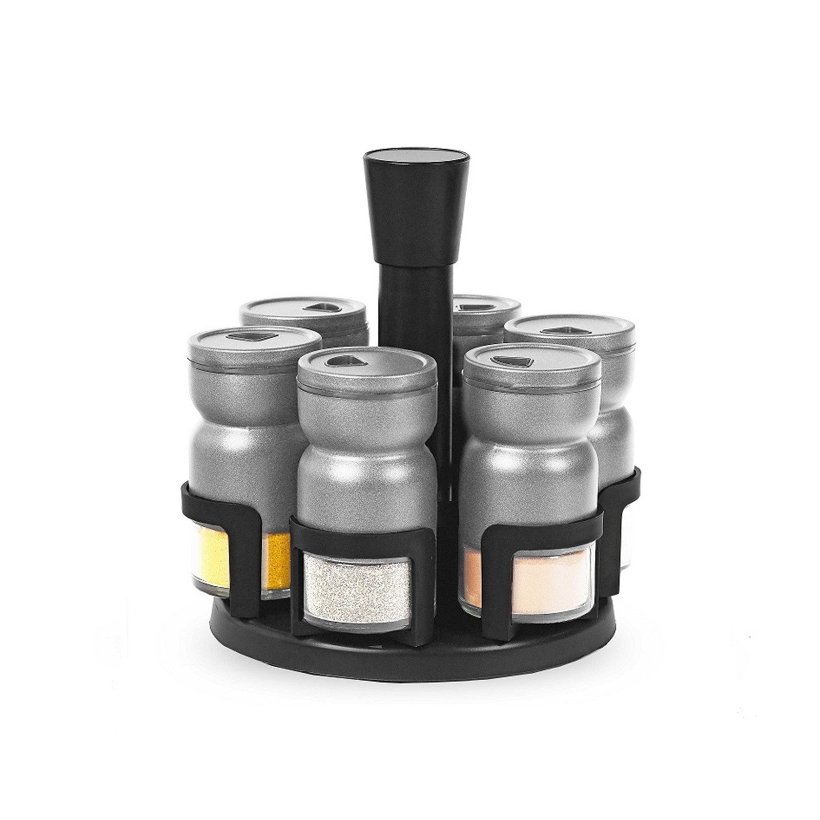 Neuetischkultur Gewürzstreuer Gewürzständer 7 teiliges Set Grau, (Set, 7-tlg), Gewürzstreuer