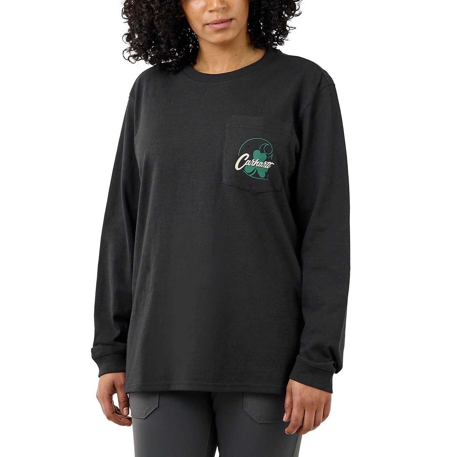 Fit Carhartt Longsleeve Shamrock Graphic Loose