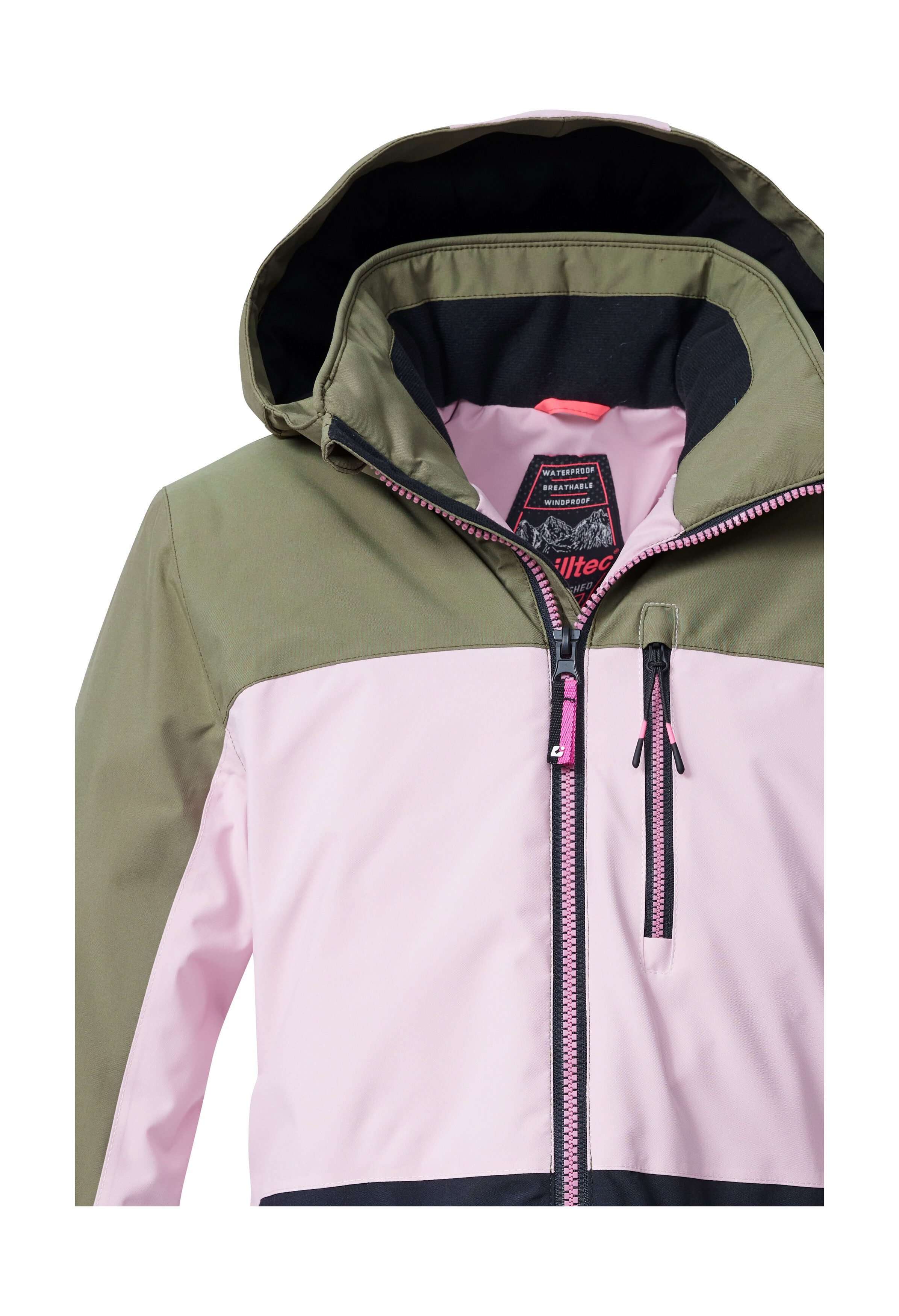 Killtec Skijacke KSW 208 GRLS SKI JCKT Wasserdichte, atmungsaktive Kinderjacke mit Schneefang und Taschen