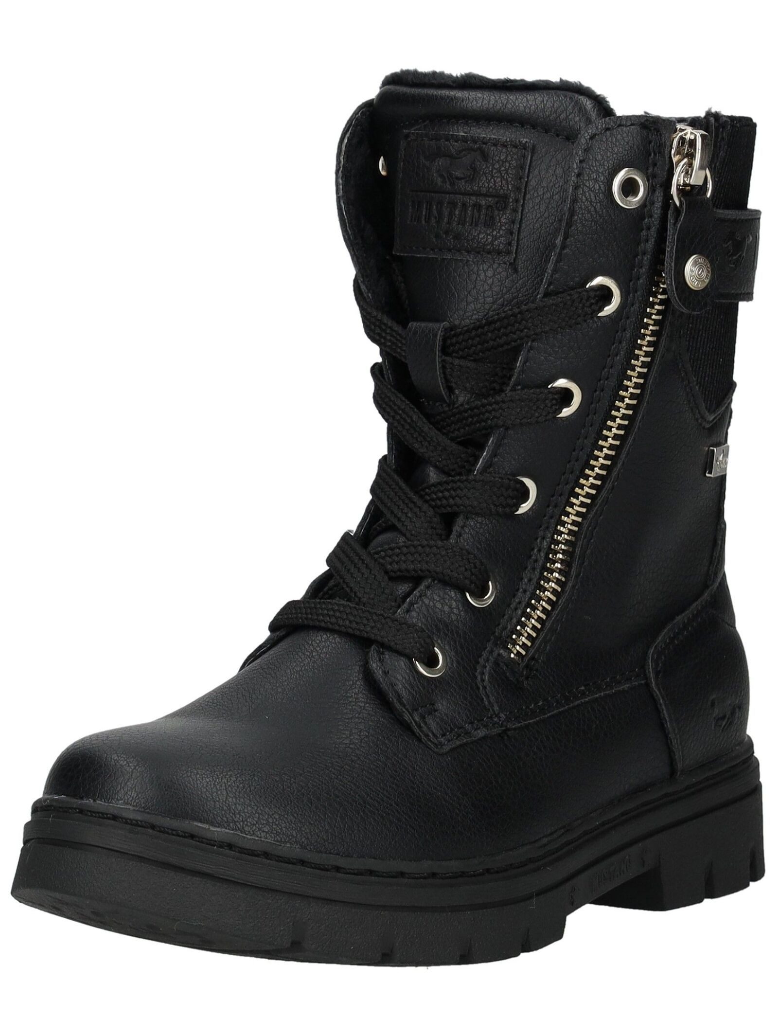 Mustang Shoes Mustang Shoes Stiefelette Lederimitat/Textil Schnürstiefelette