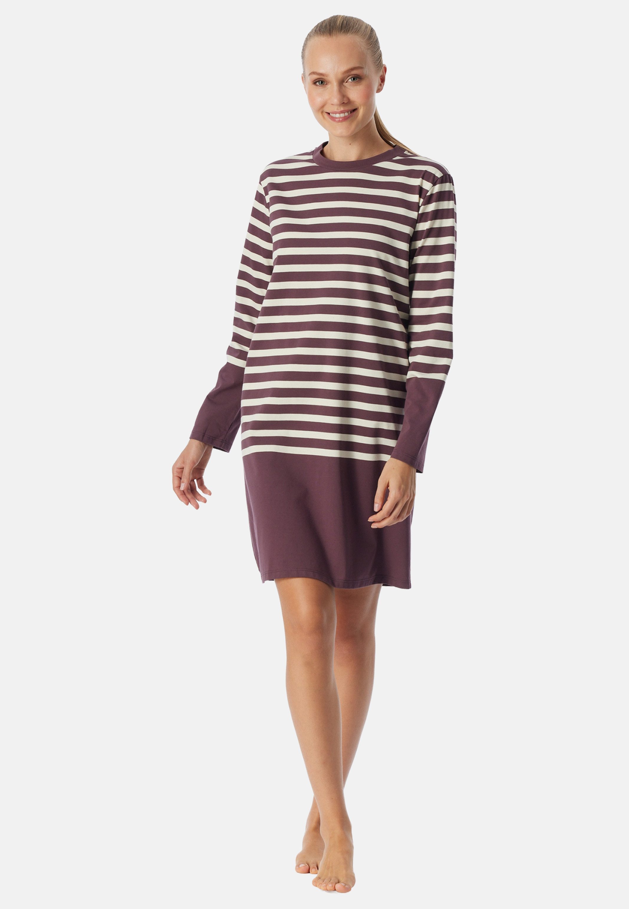 Schiesser Nachthemd Casual Nightwear (1-tlg) Nachthemd - Baumwolle - Atmungsaktiv