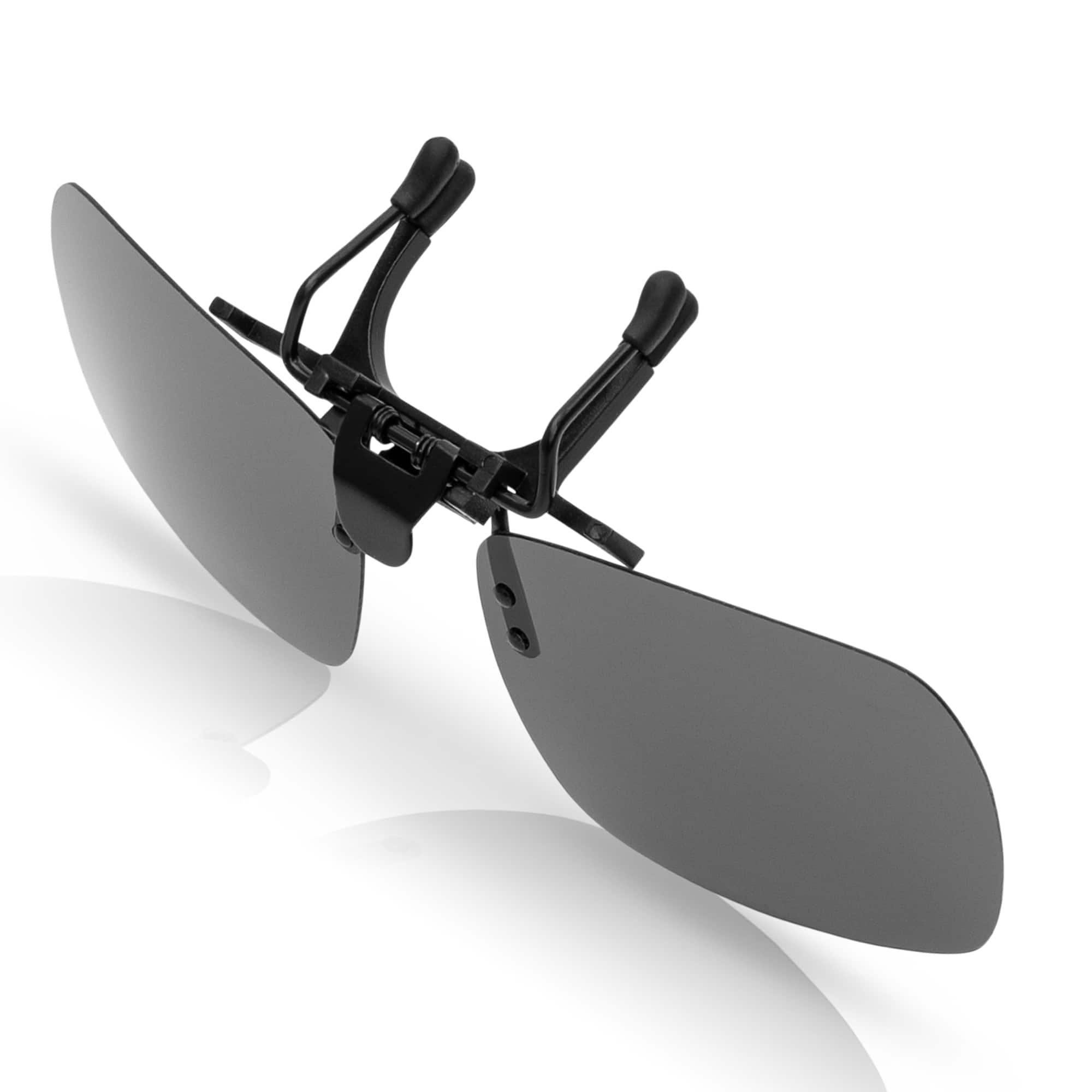 polarisierten (1-St) Schwarz Aufsatz On mit Linsen Sonnenbrille Eyewear Clip BEZLIT Brillen