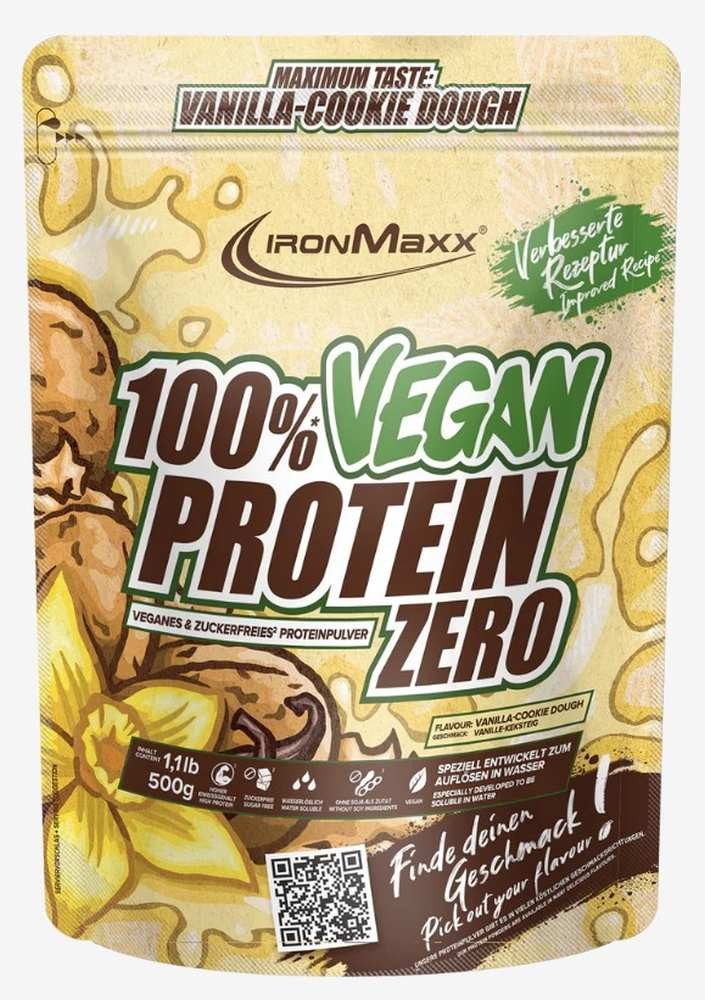 Ironmaxx IronMaxx 100% Vegan Protein Zero – 500g-Beutel Vanilla Cookie Dough Pulver
