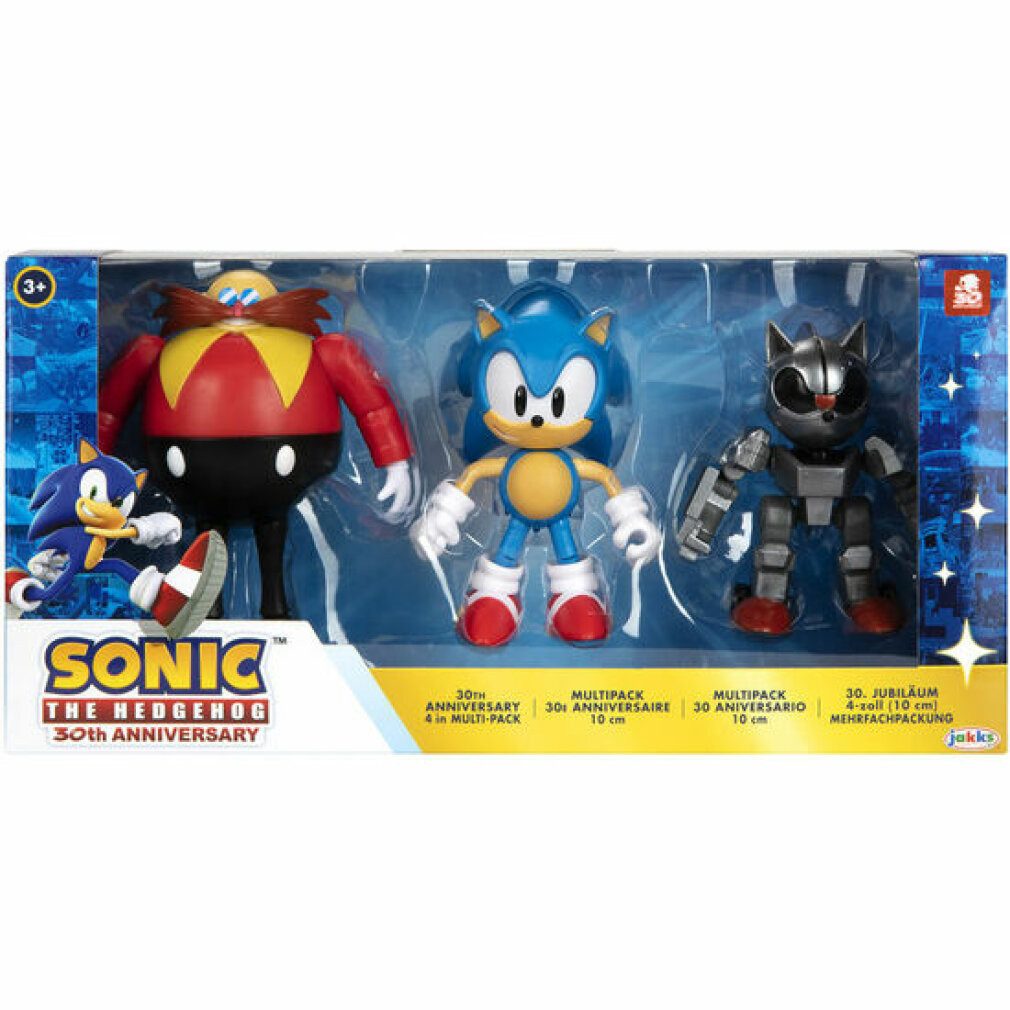 Jakks Pacific Actionfigur Sonic The Hedgehog 30Th Anniversary Pack 3 Figuren 10cm
