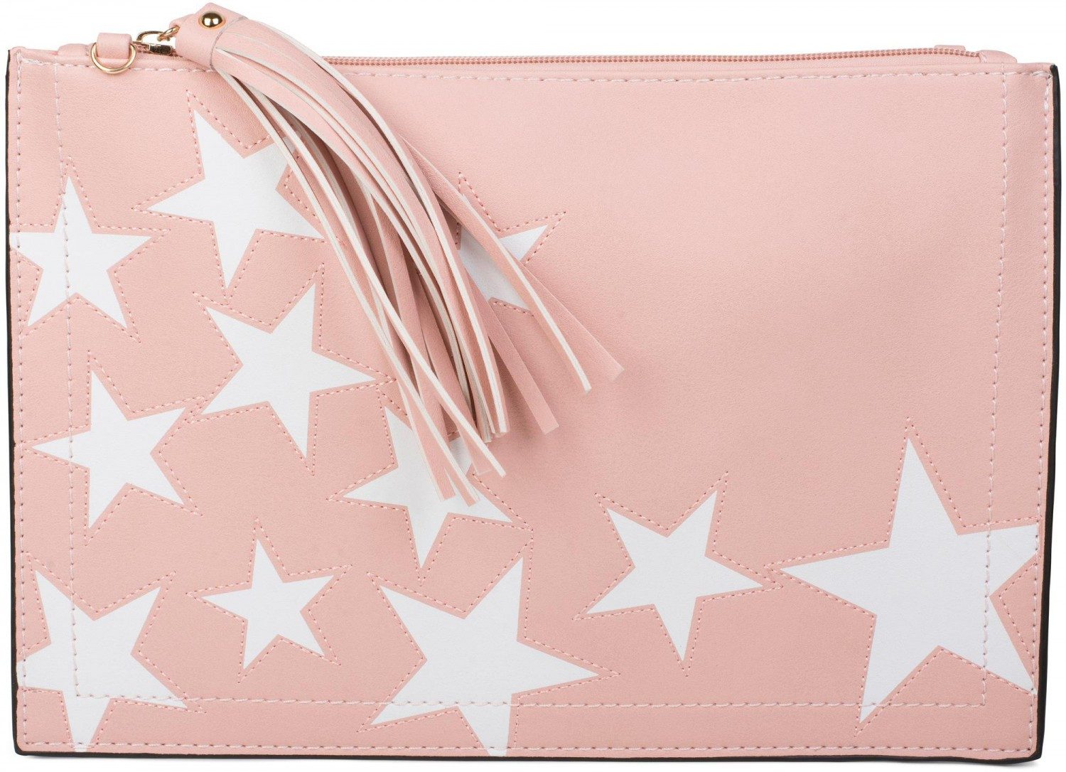 styleBREAKER Clutch Clutch mit Sterne Muster (1-tlg)