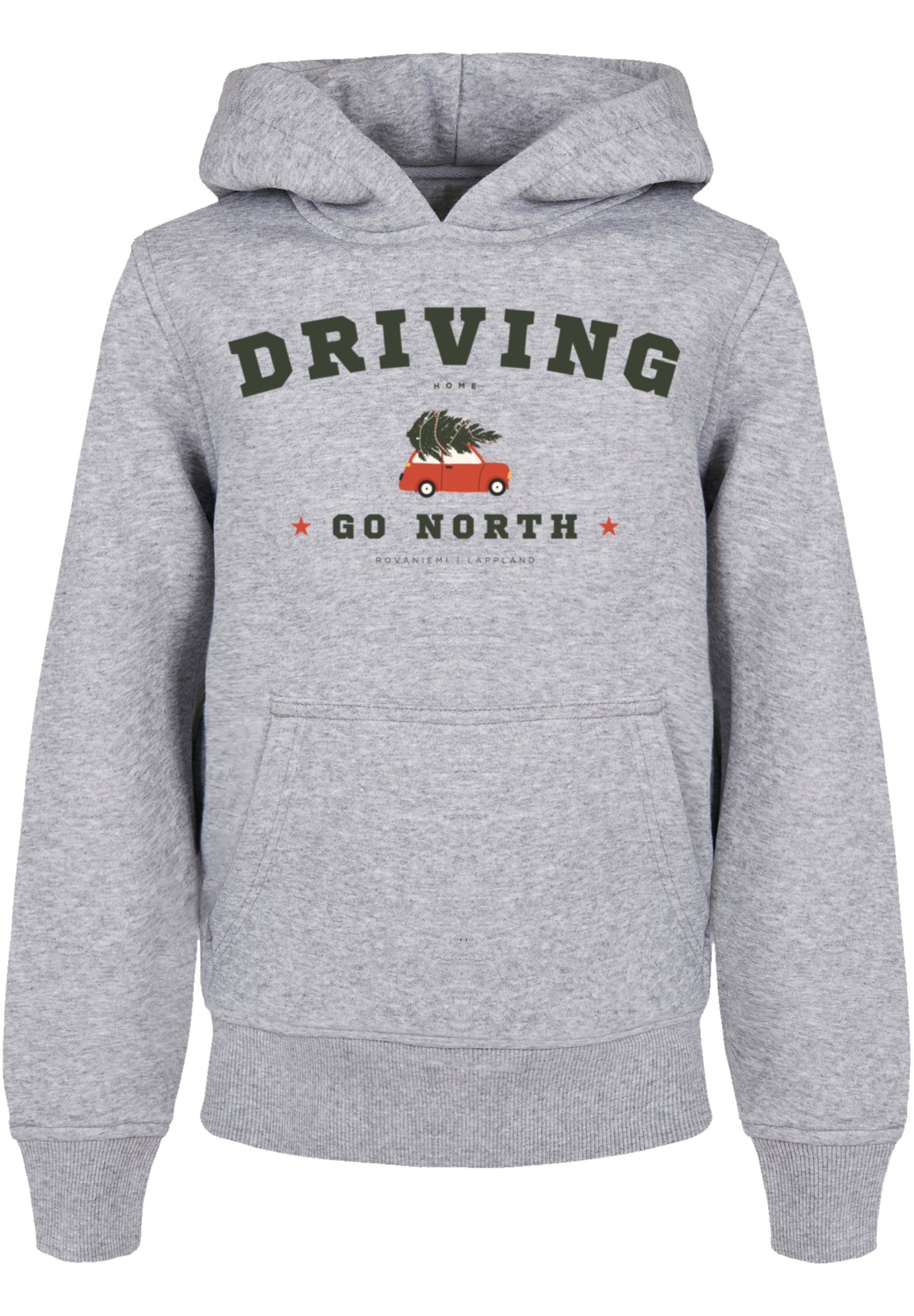 F4NT4STIC Kapuzenpullover Driving Home Weihnachten Weihnachten, Geschenk, Logo heathergrey