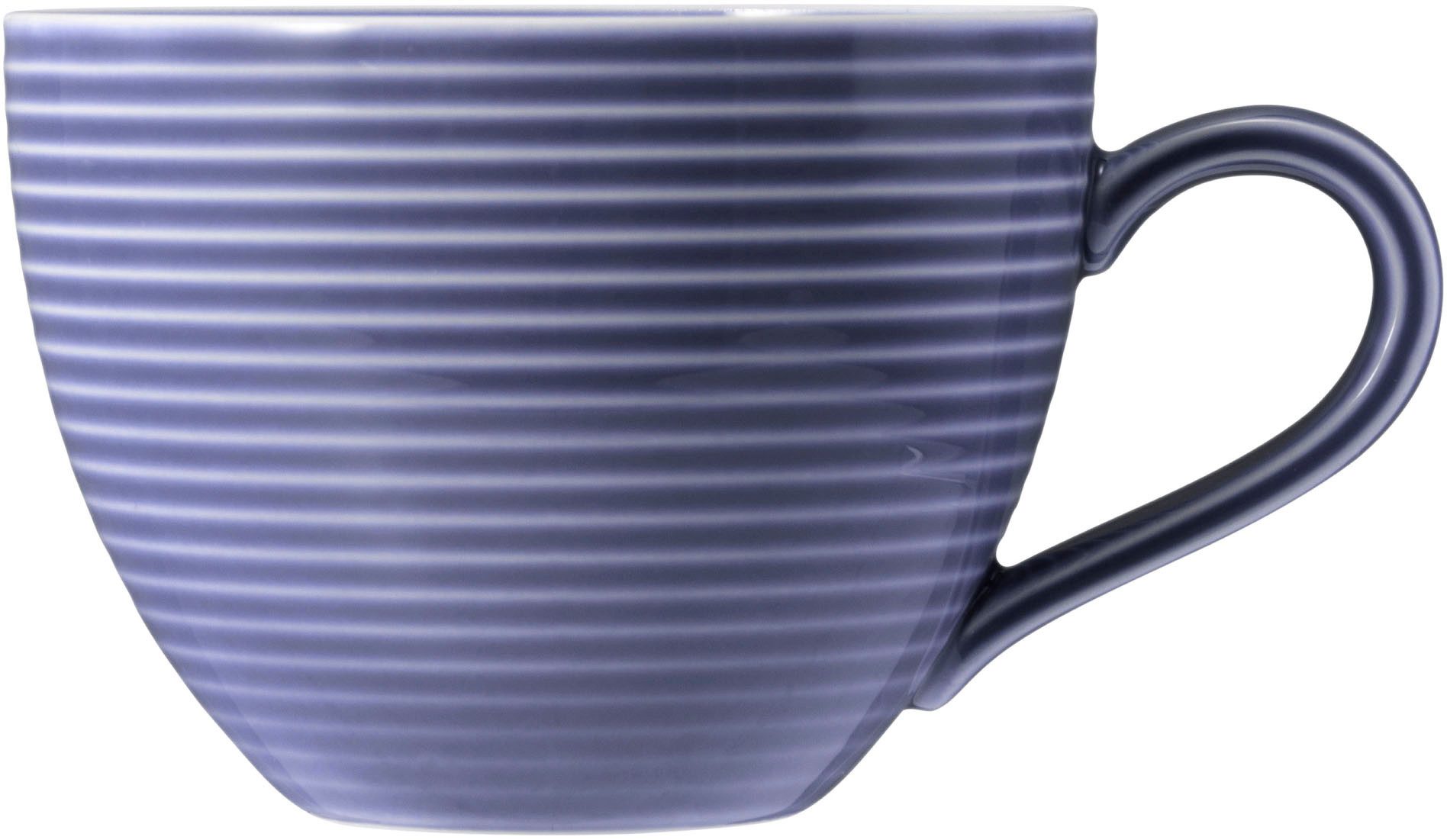 Seltmann Weiden Kaffeeservice Geschirr-Set, 18 Teile, Beat (18-tlg), 6 Personen, Porzellan, Tassen, Untertassen, Teller, Made in Germany, 18 Teile, für 6 Personen