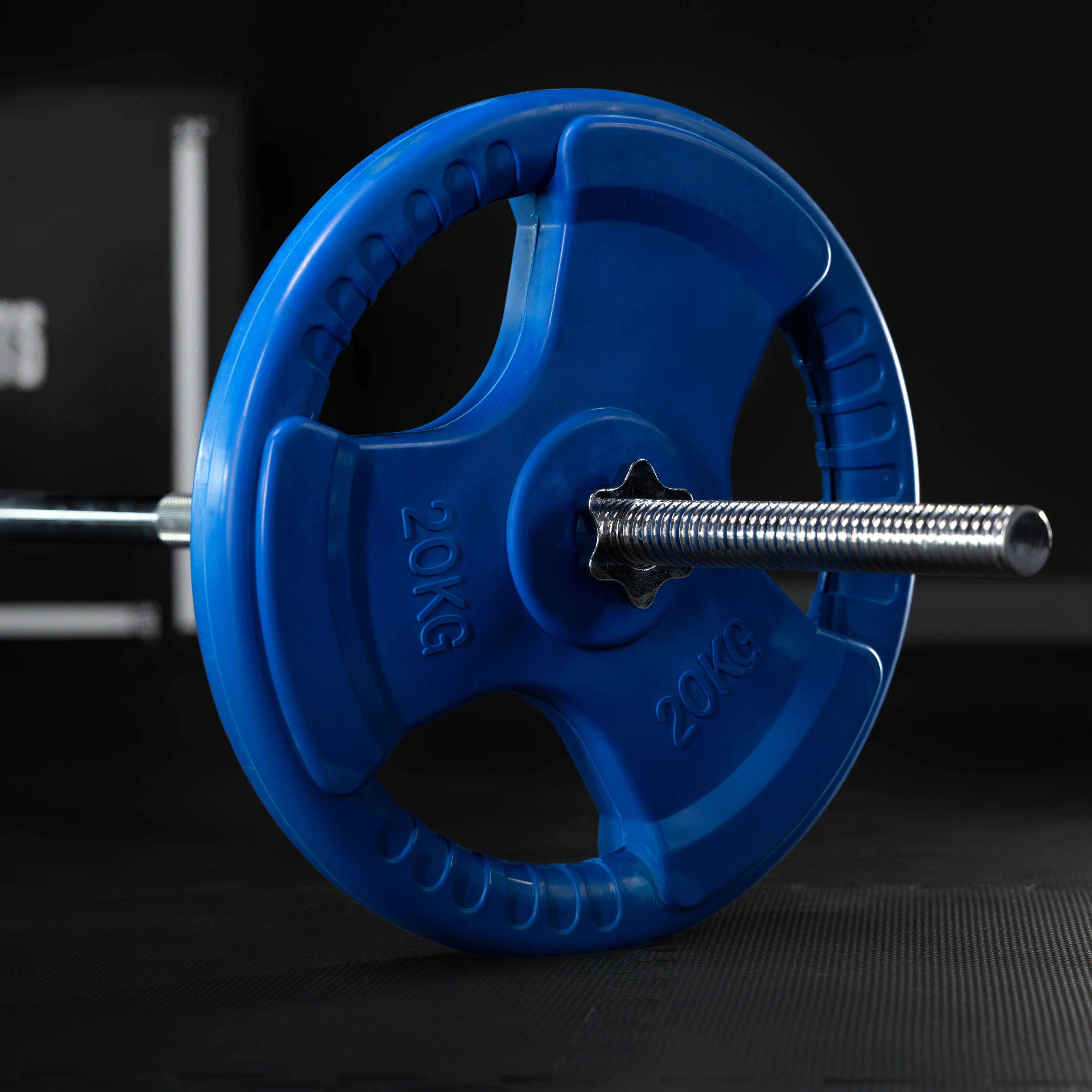 GORILLA SPORTS Hantelscheibe Hantelscheibe 30/31 mm Gummi Gripper 1,25-25 KG, 20 kg, (1-tlg)