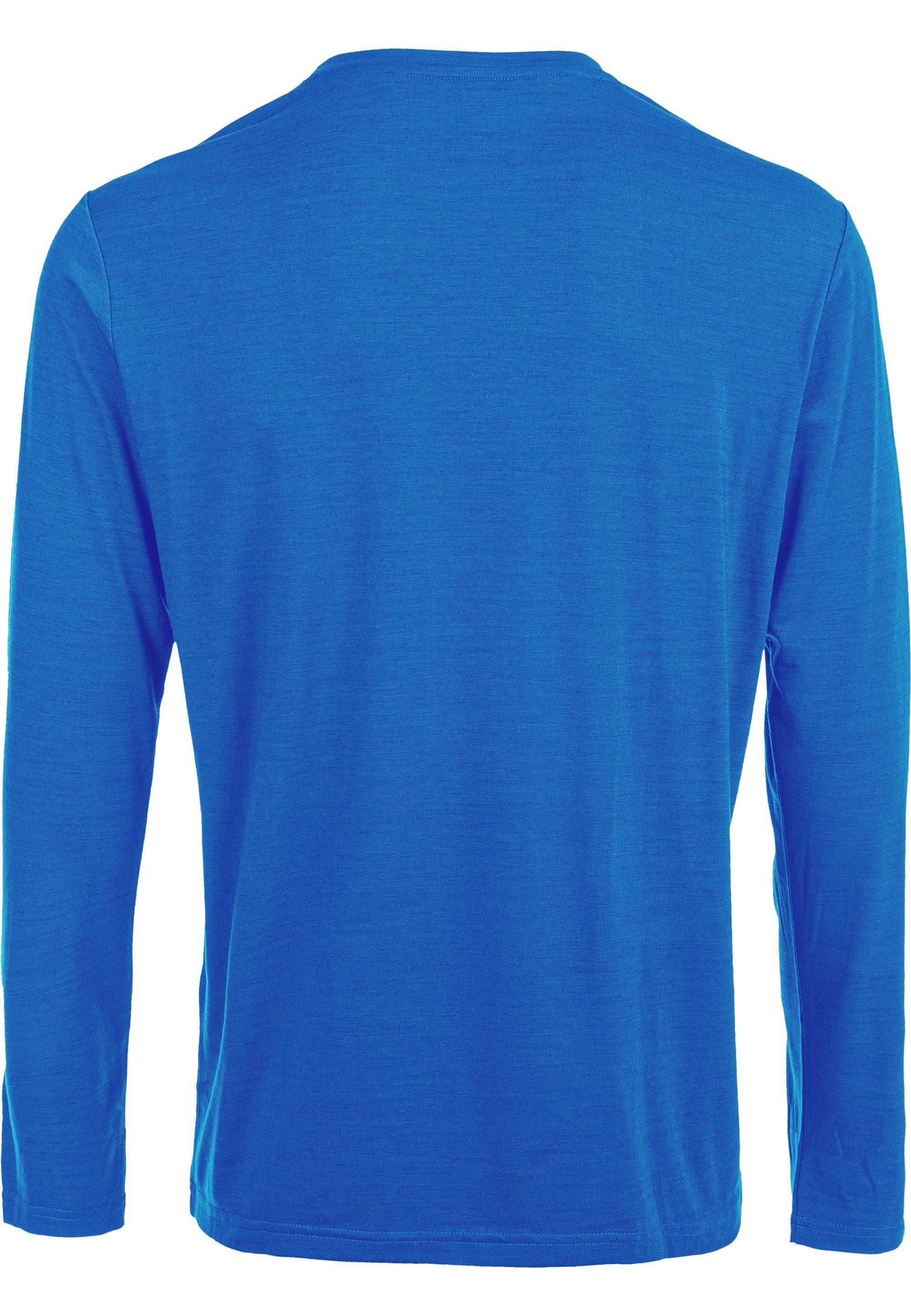 Virtus Langarmshirt JOKERS M L/S (1-tlg) blau-meliert Quick Dry-Technologie innovativer mit