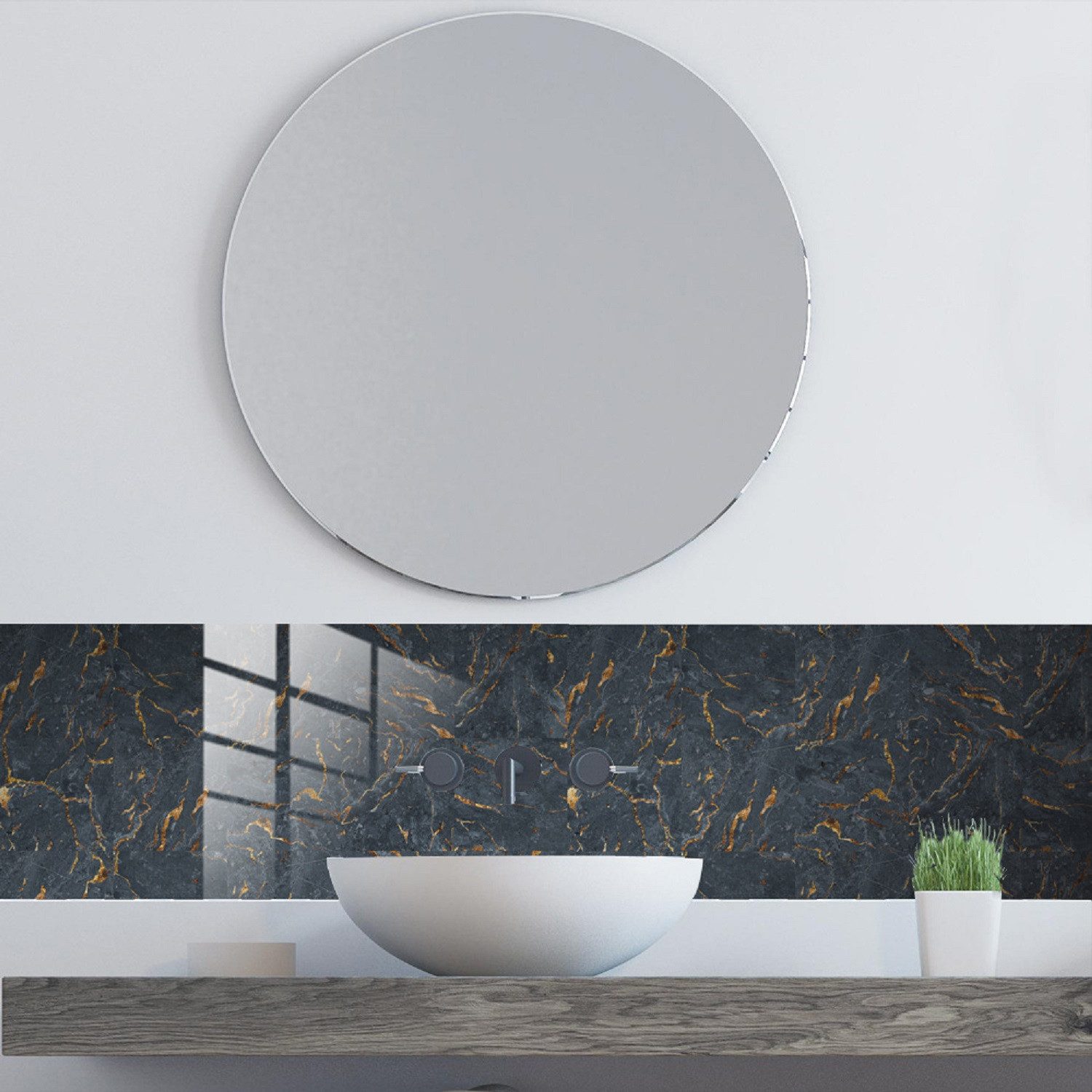 COOL-i ® Fliesenaufkleber Klebefliesen 10 Stück -15cm x 15cm, 3D Fliesenaufkleber (Marmor Optik)