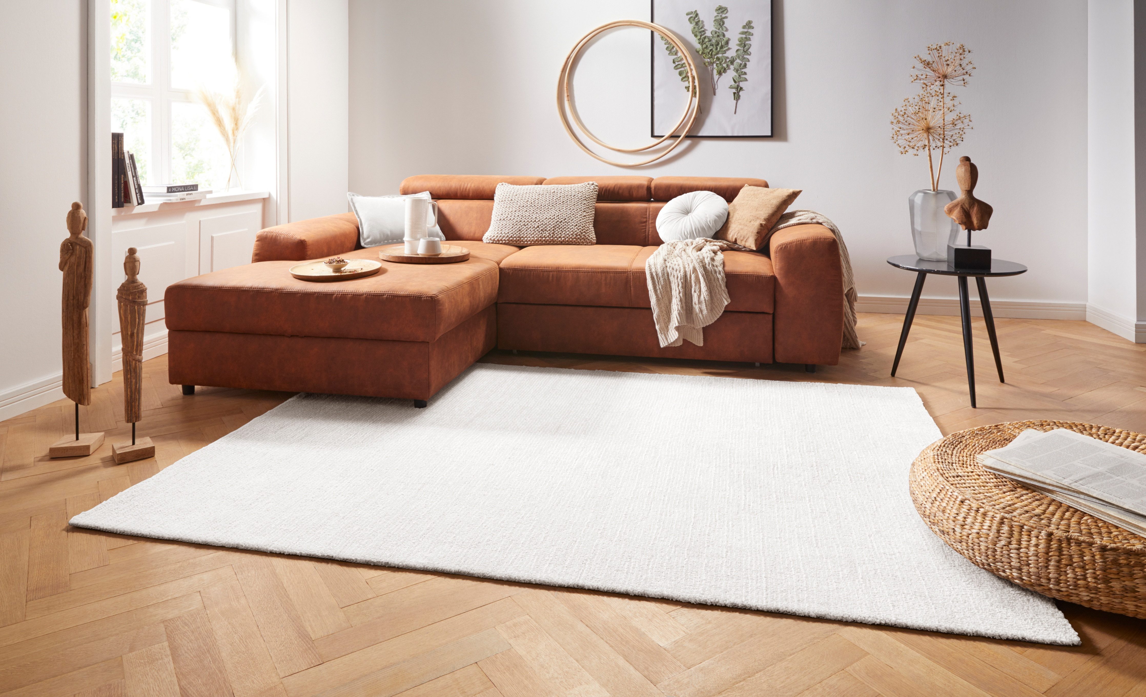 HANSE Home Teppich Supersoft, rechteckig, Höhe: 10 mm, Kurzflor, Läufer Modern, Einfarbig, Wohnzimmer, Schlafzimmer