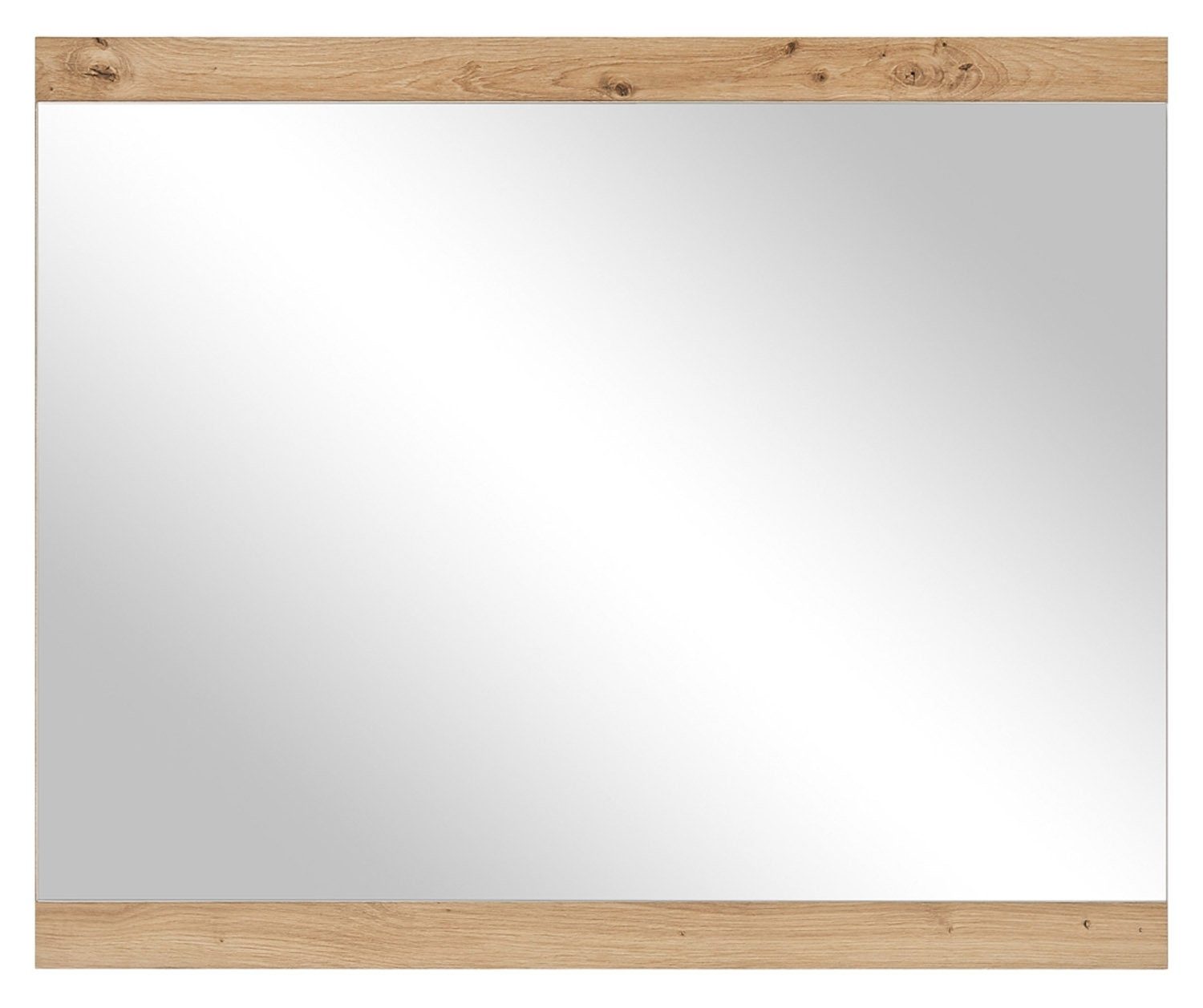 Garderobe Garderobenspiegel, MIRKO, Braun, B 85 cm, T 2 cm