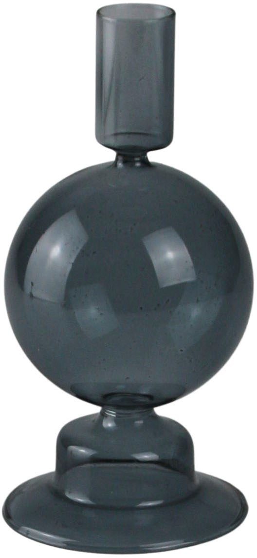 AM Design Kerzenhalter Kerzenständer mit kunstvollen Ausbuchtungen (Set, 2 St), aus Glas, Höhe ca. 16 cm, Dekoobjekt