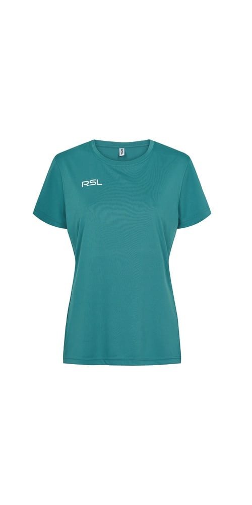 RSL Trainingsshirt Shanon (100% Polyester, dehnbar und leicht) grün/blau Damen