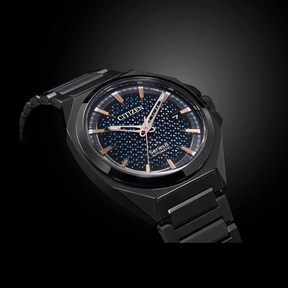 Citizen Automatikuhr Herrenuhr, Automatik-Antrieb, blaues Zifferblatt - Citizen