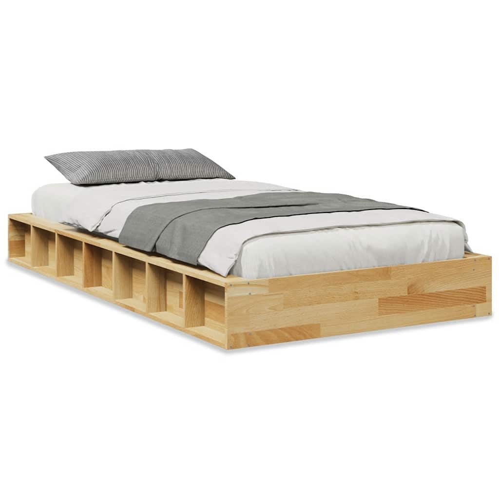 vidaXL Bett Massivholzbett ohne Matratze 90x200 günstig online kaufen