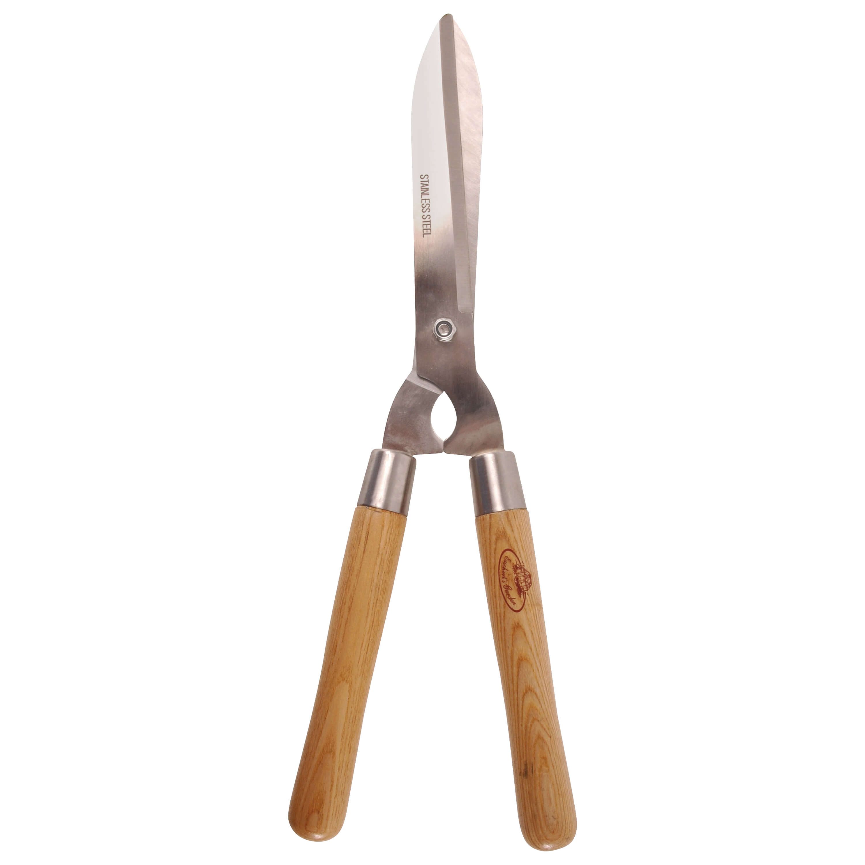 esschert design Gartenpflege-Set Heckenschere Gartenschere Länge 49 cm Edelstahl Holz Hochwertig