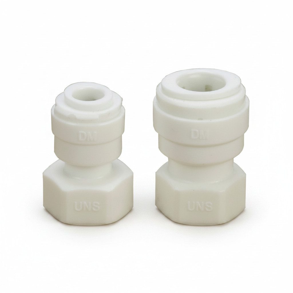 DMfit Wasserhahnfilter, Kühlschrank/Osmose Adapter 1/4" oder 3/8" x 7/16 IG