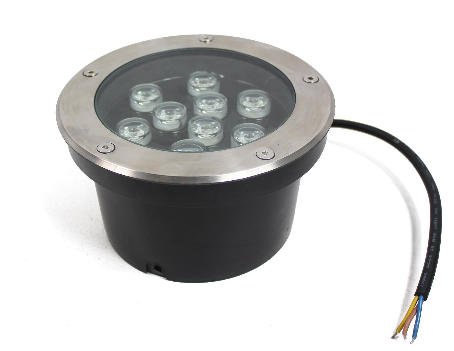 Arnusa LED Einbaustrahler Bodenstrahler Wegeleuchte Auffahrt, LED fest integriert, warmweiß