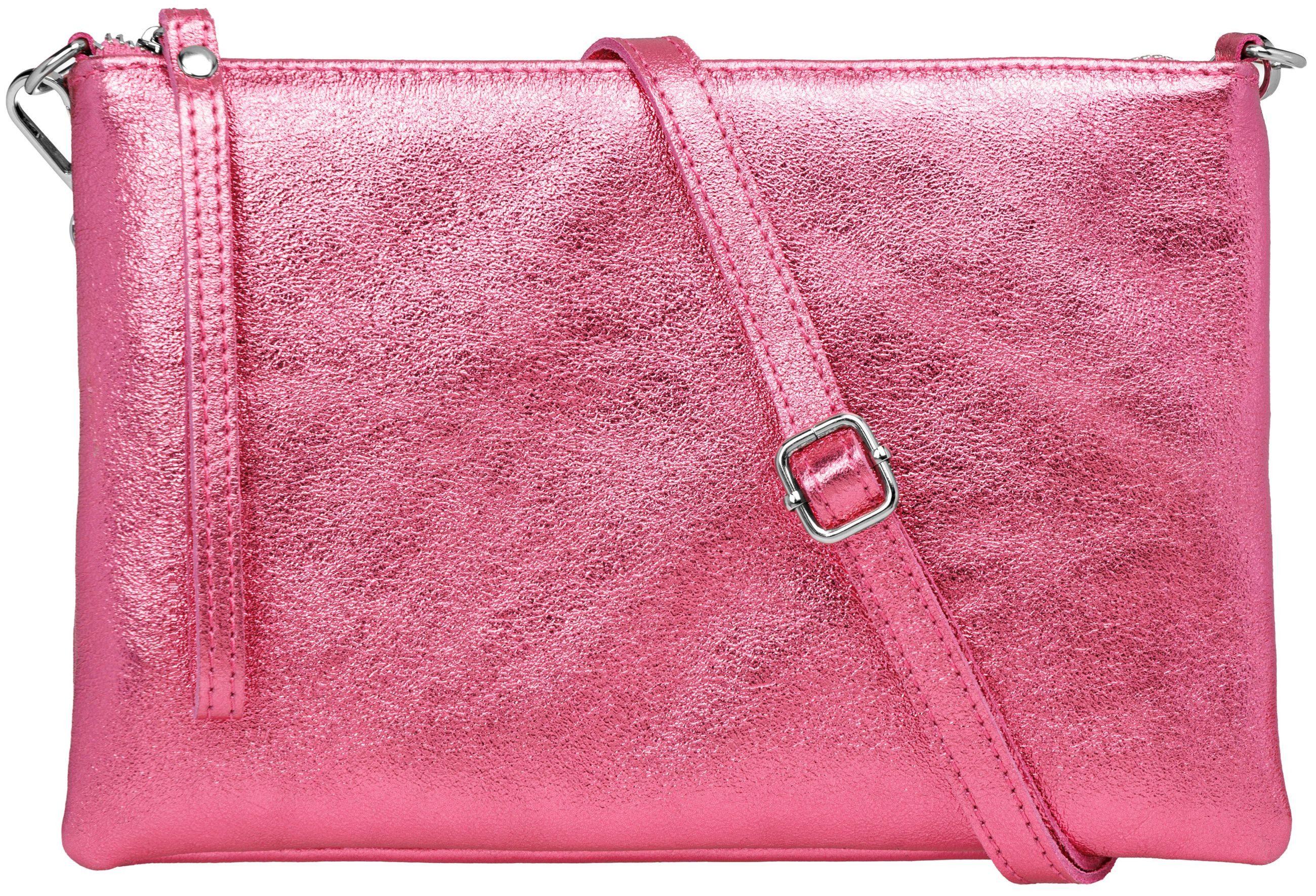 Caspar Clutch XL Leder Umhängetasche Damen günstig online kaufen