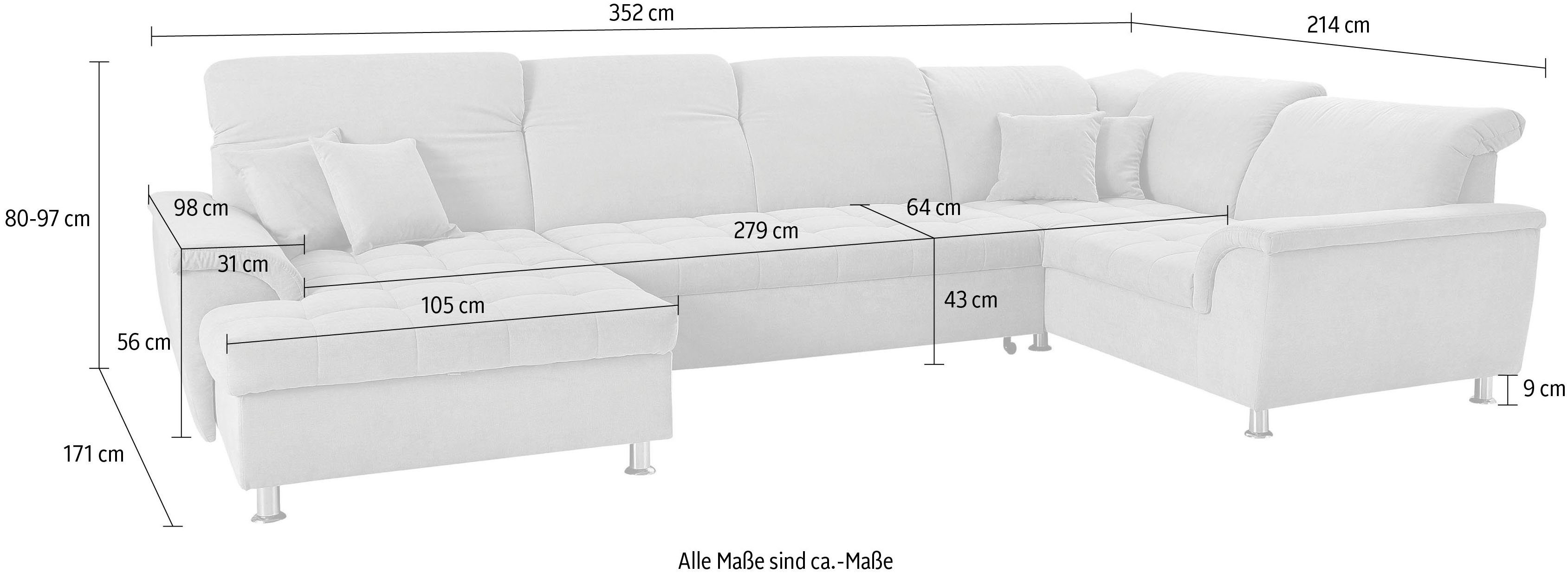 Bettkasten DOMO XXL-Format, Bettfunktion, collection wahlweise im mit Franzi, Wohnlandschaft