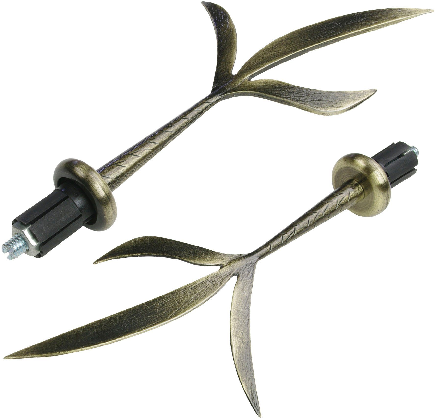 Liedeco Gardinenstangen-Endstück Endstück, Endknopf Zweig "Esperanca" für 16 mm Stangen, Gardinenstangen, (2-St), Endstück, Endknopf