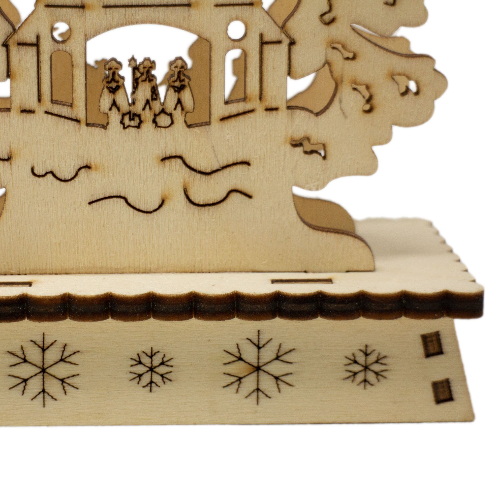 Weihnachten Holzaufsteller Weihnachtsbaum Weihnachtsfigur Holz Tannenbaum ToCi Deko Tisch