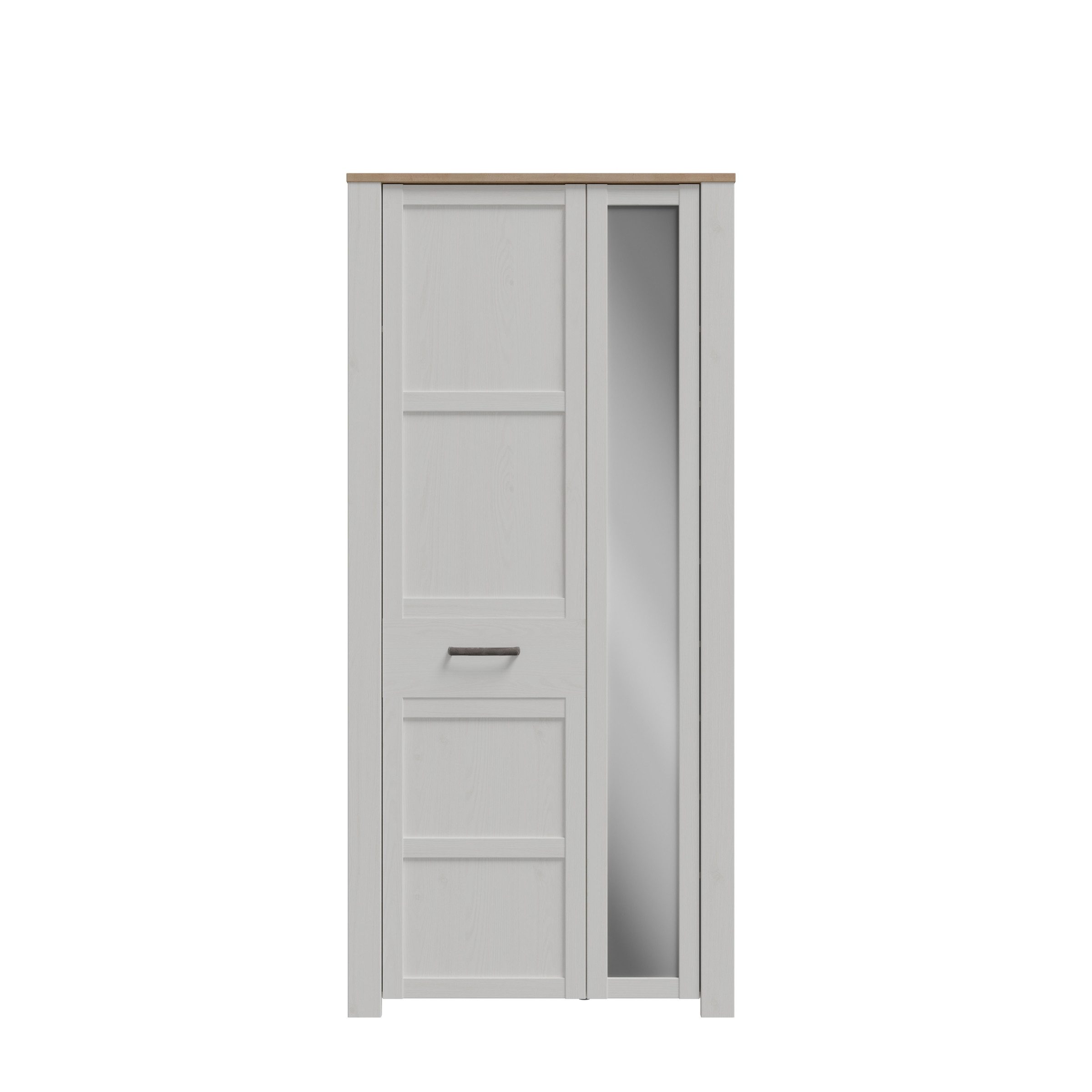 PREISBRECHER Garderobenschrank BOHOL in Eiche Dekor / Sibiu - 94,4x205,4x42cm (BxHxT)