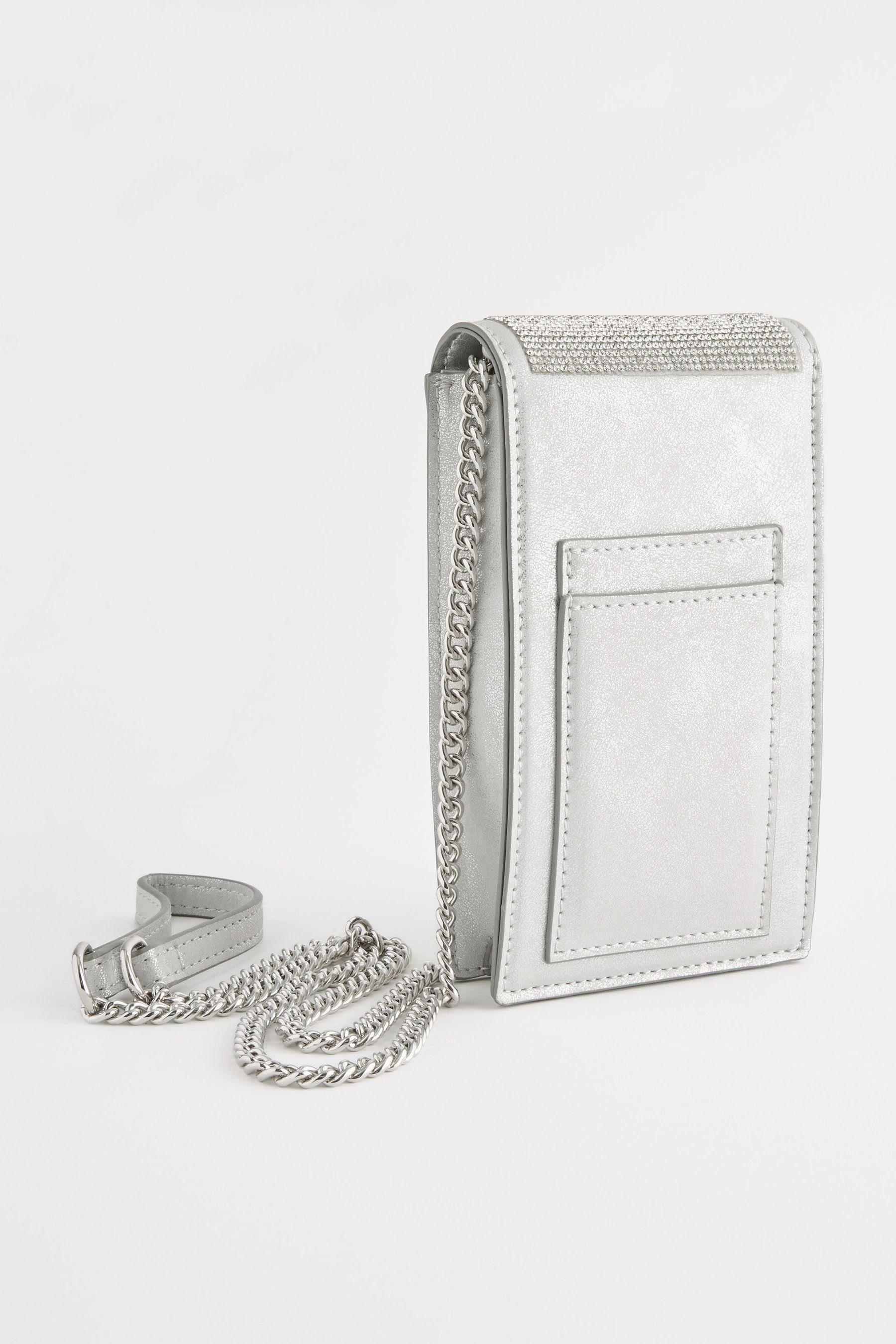 Next Handytasche Smartphone-Etui (1-tlg) Sparkle Silver