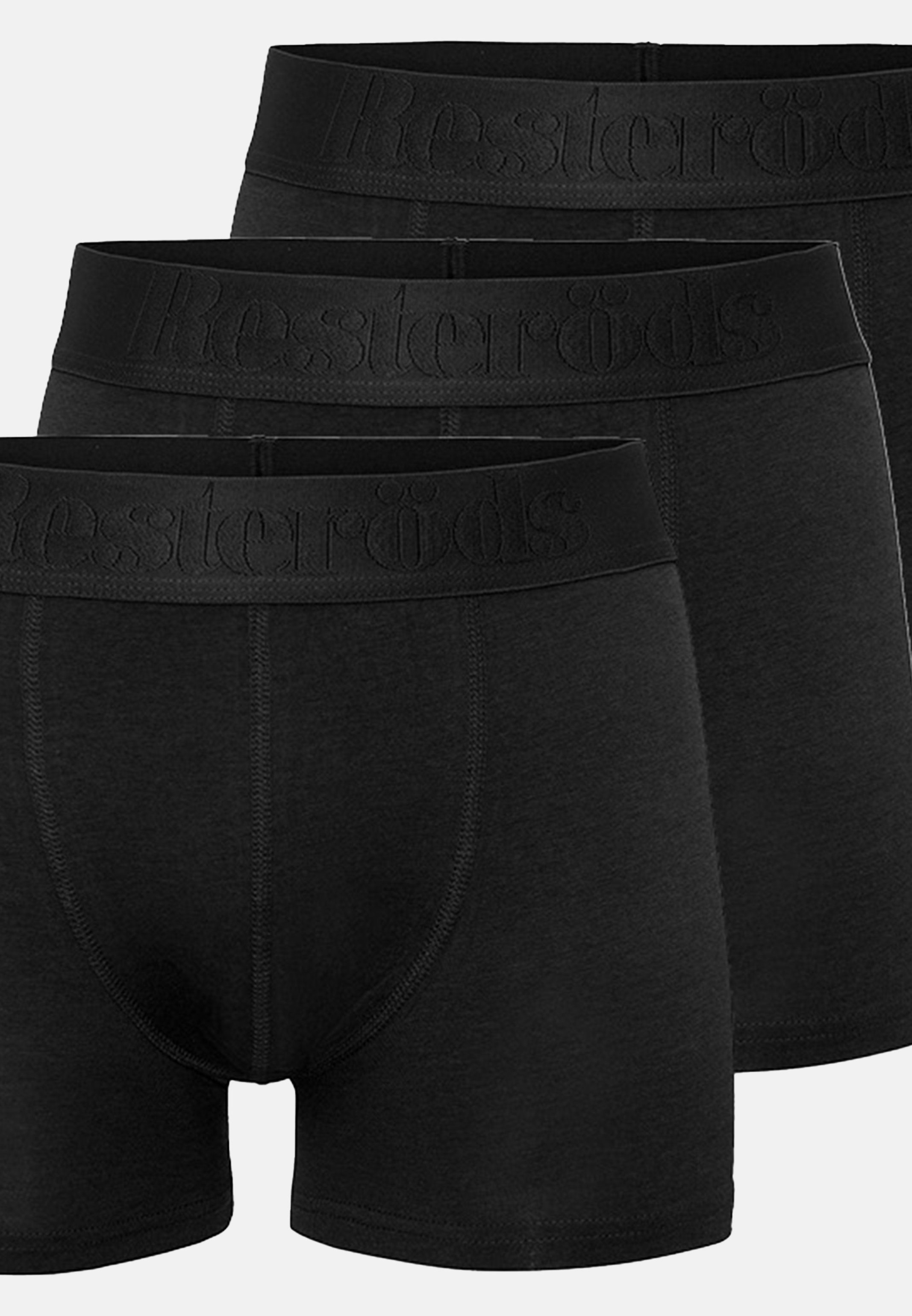 Resteröds Retro Boxer Schwarz Retro Ohne 6er - 6-St) - (Spar-Set, Pack / Pant Eingriff Bamboo Short