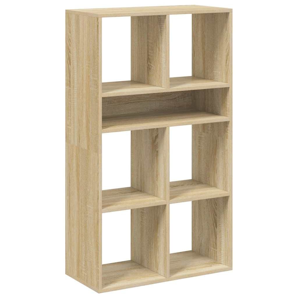vidaXL Bücherregal Bücherregal Sonoma-Eiche 66x31x112 cm Holzwerkstoff, 1-tlg.