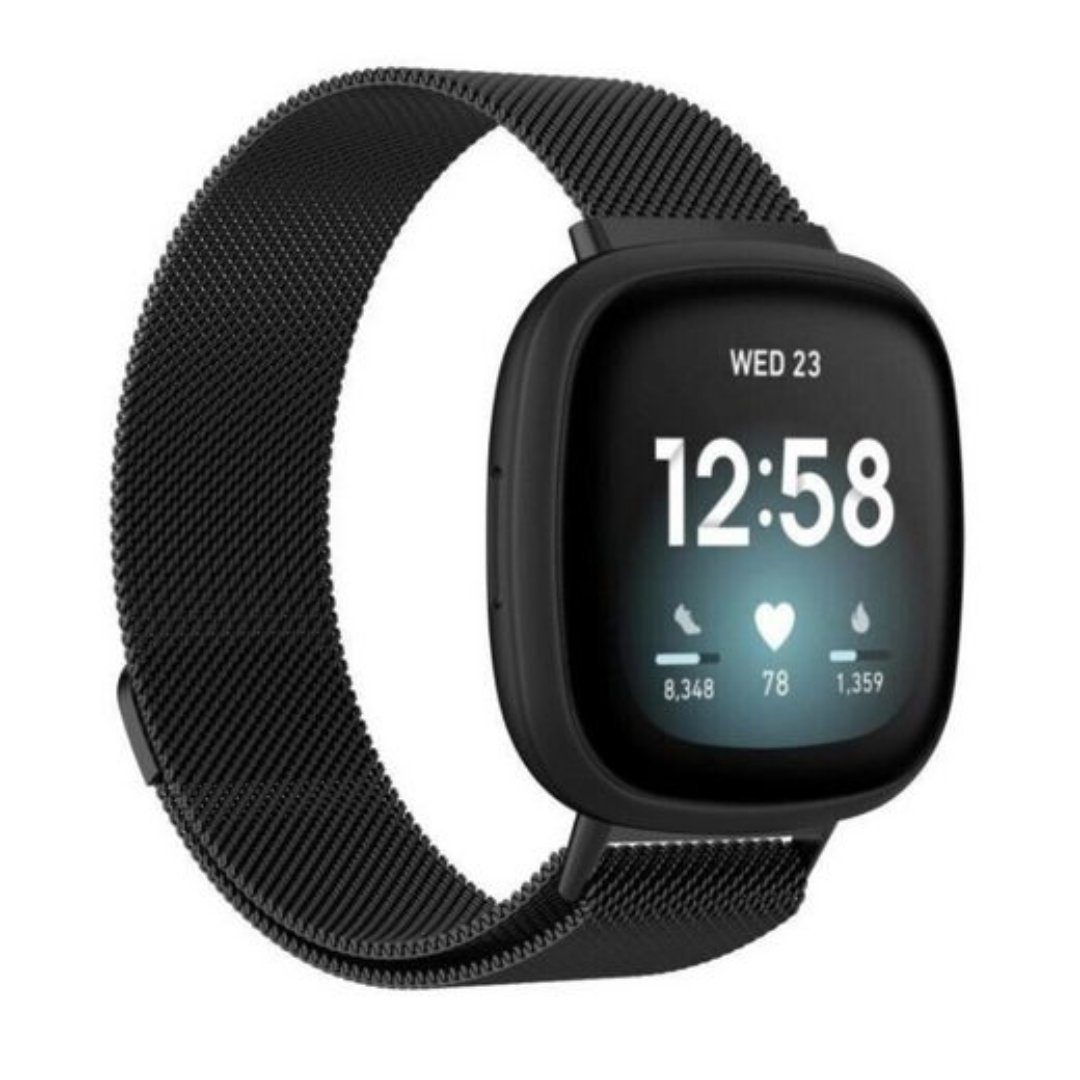 SmartUP Smartwatch-Armband für Fitbit Versa 4 Magnetisches Edelstahl Armban günstig online kaufen