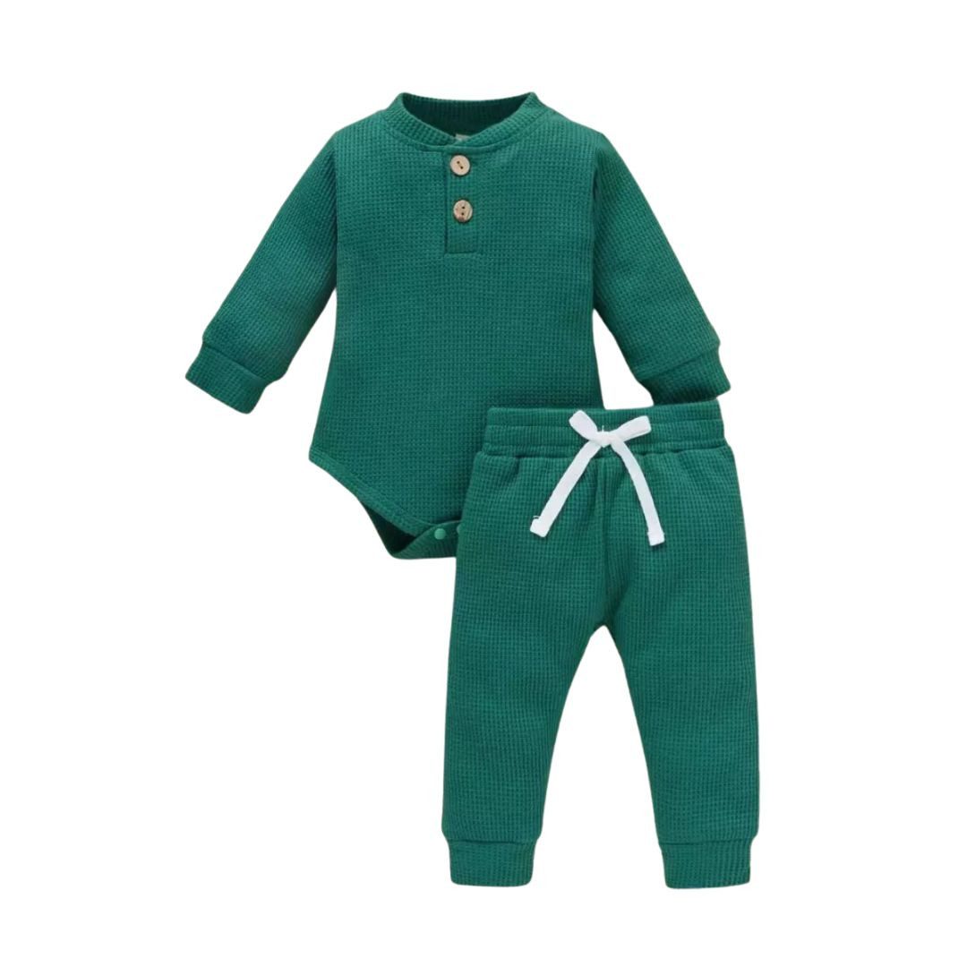 suebidou Body & Hose Baby und Kleinkind Bekleidungsset Outfitset Langarm Body und Jogger (2, Body und Hose) Outfit-Set