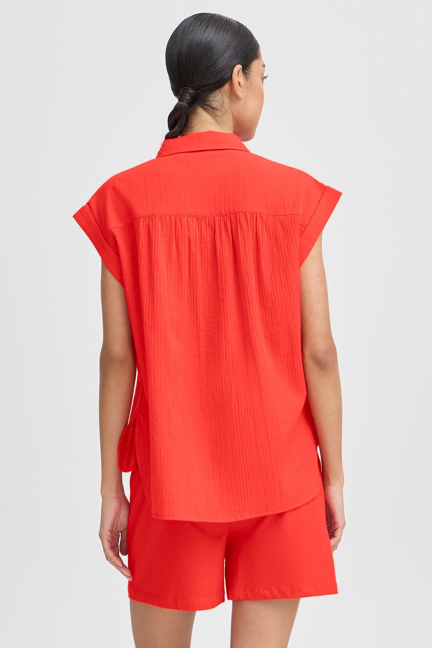 b.young Langarmhemd Hemdbluse