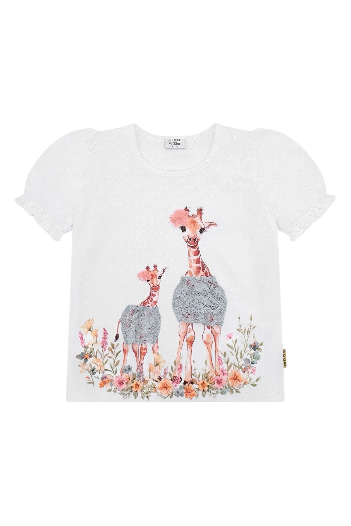 Hust & Claire T-Shirt HCAlma Giraffes (1-tlg) Mädchen T-Shirt mit Giraffen Motiv