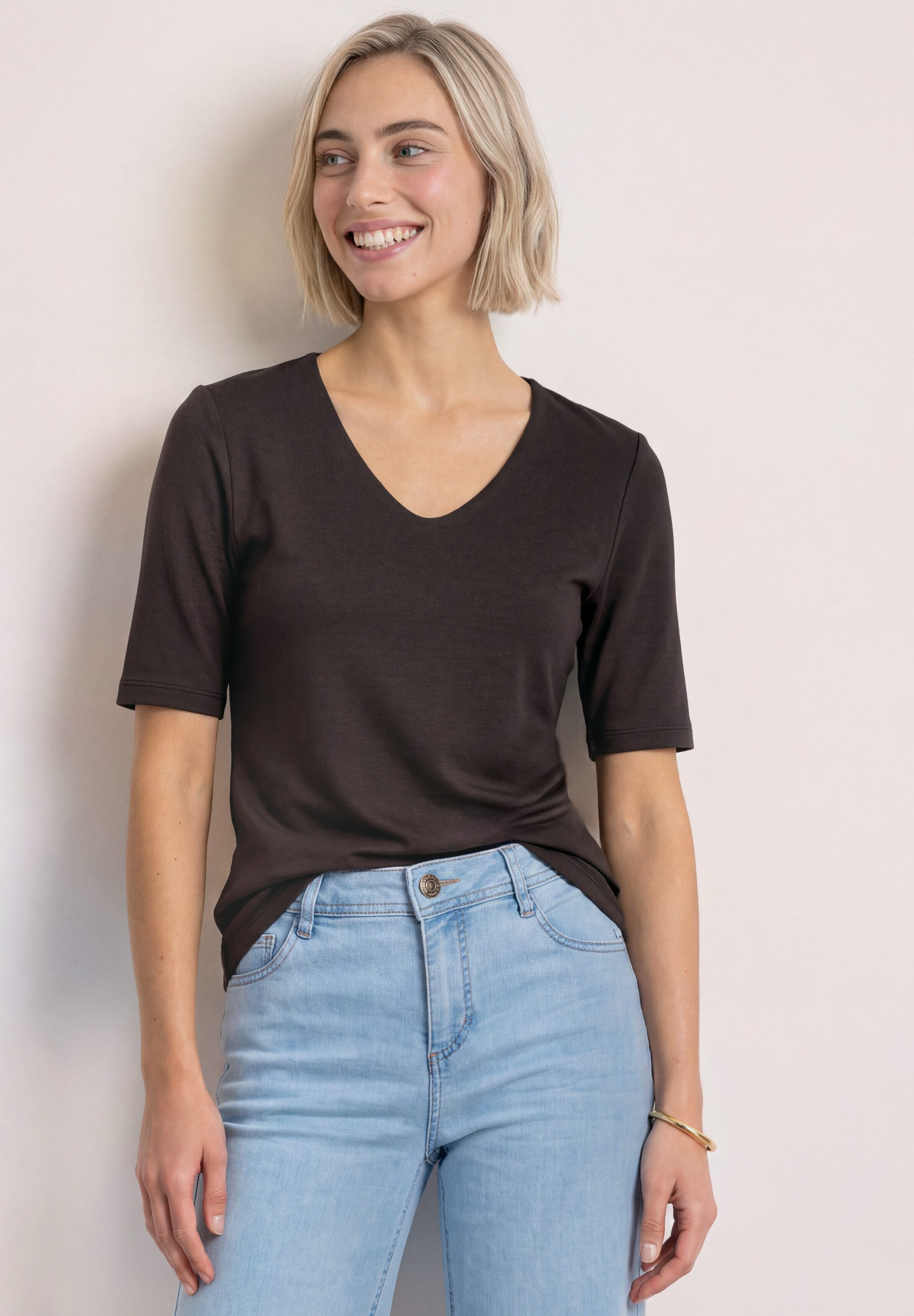 STREET ONE T-Shirt im soften Baumwoll-Mix