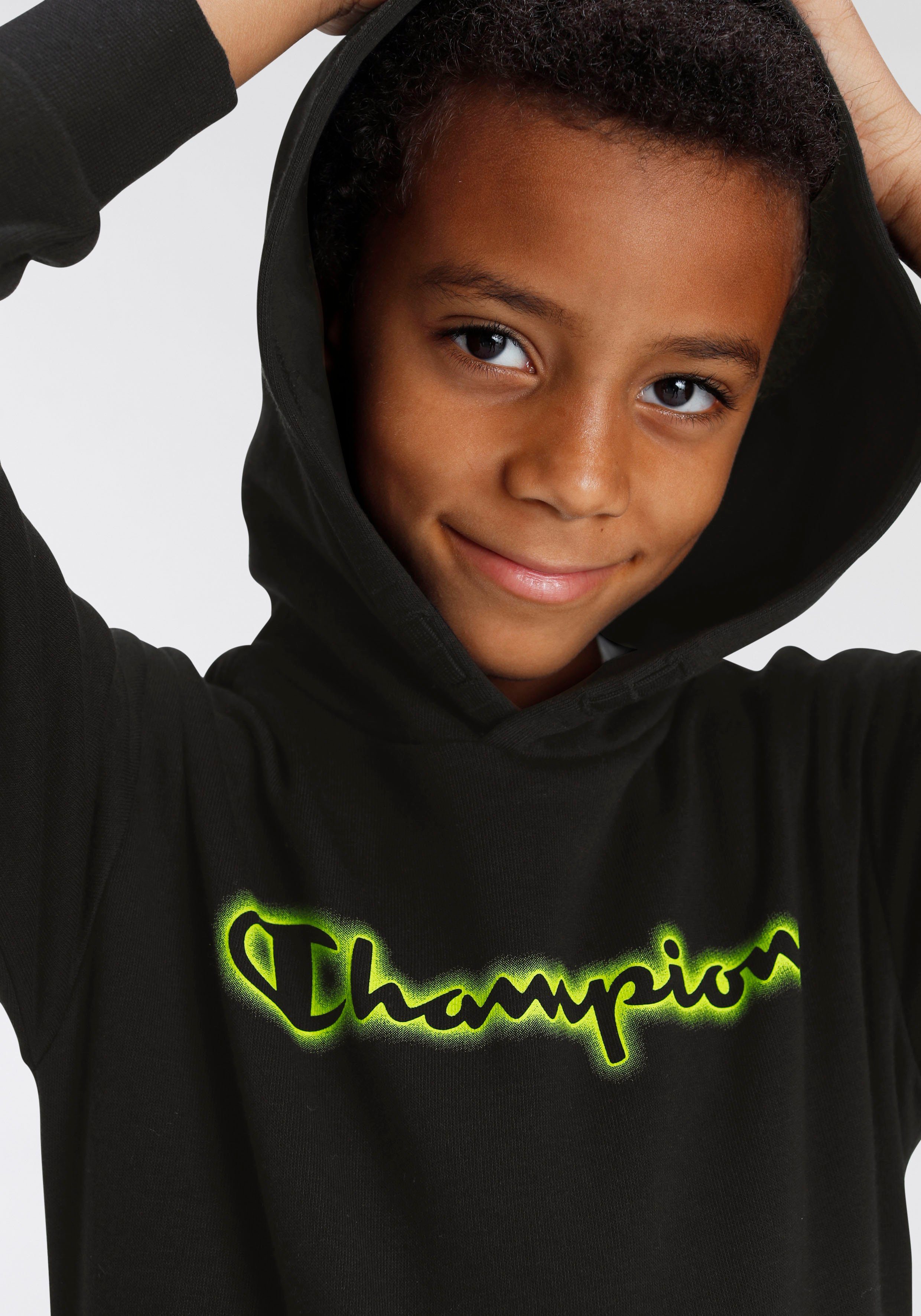 Champion schwarz Kapuzensweatshirt