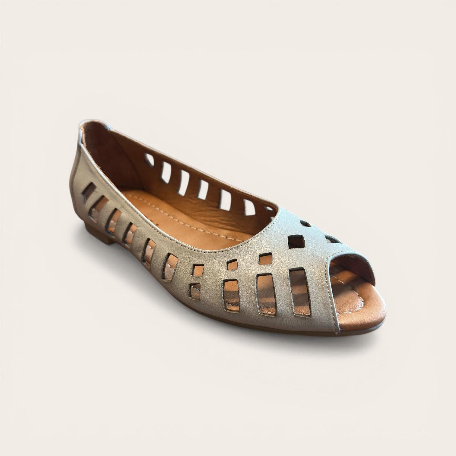 Begoria Begoria Fiorella - Atmungsaktive Damen Ballerina aus Leder Ballerina