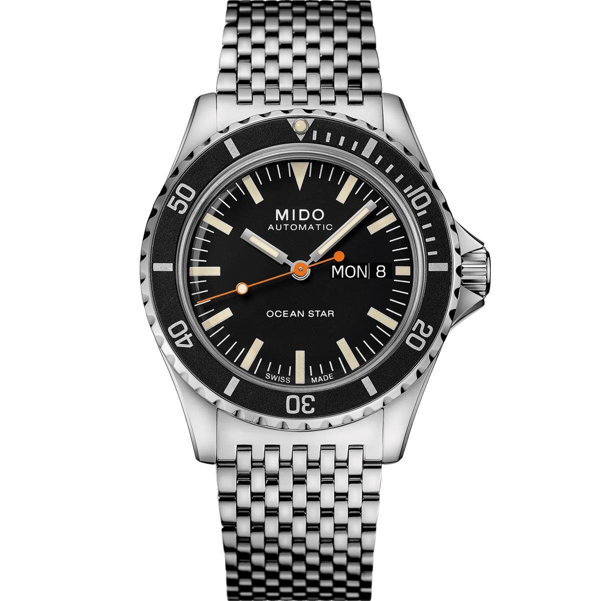 Taucheruhr Mido Herren Uhr M0268301105100 Ocean Star Tribute Edelstahl